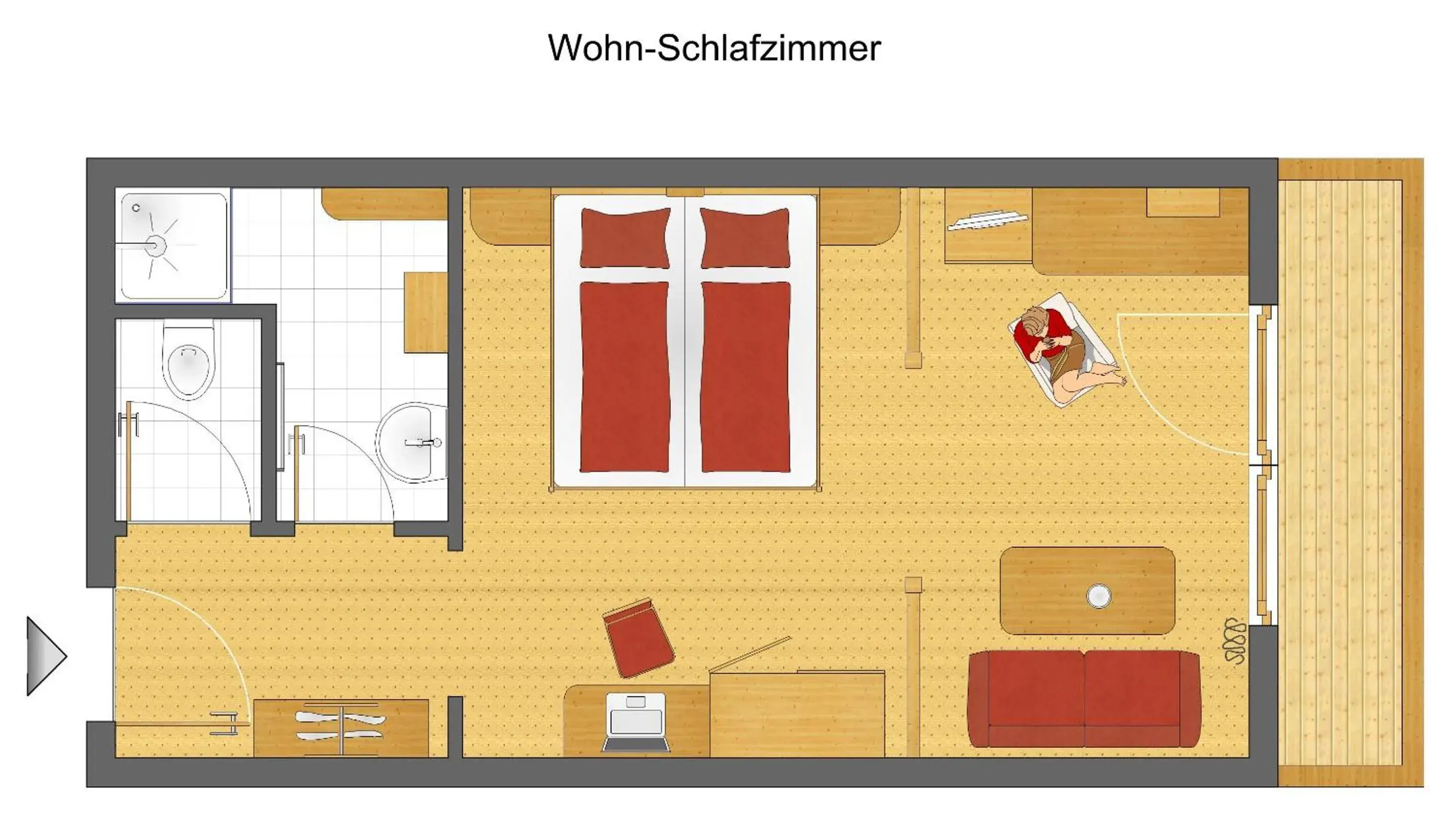 Superior Double Room - single occupancy in Alpin Panoramahotel Lärchenhof Superior Double Room - single occupancy in Alpin Panoramahotel Lärchenhof
