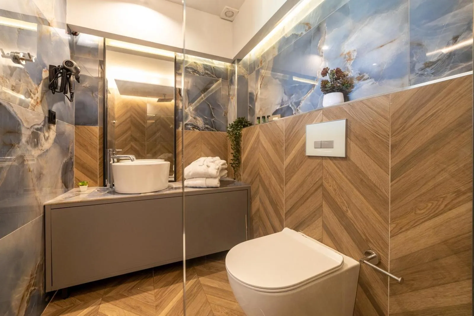 Shower in Mythic Summer Hotel