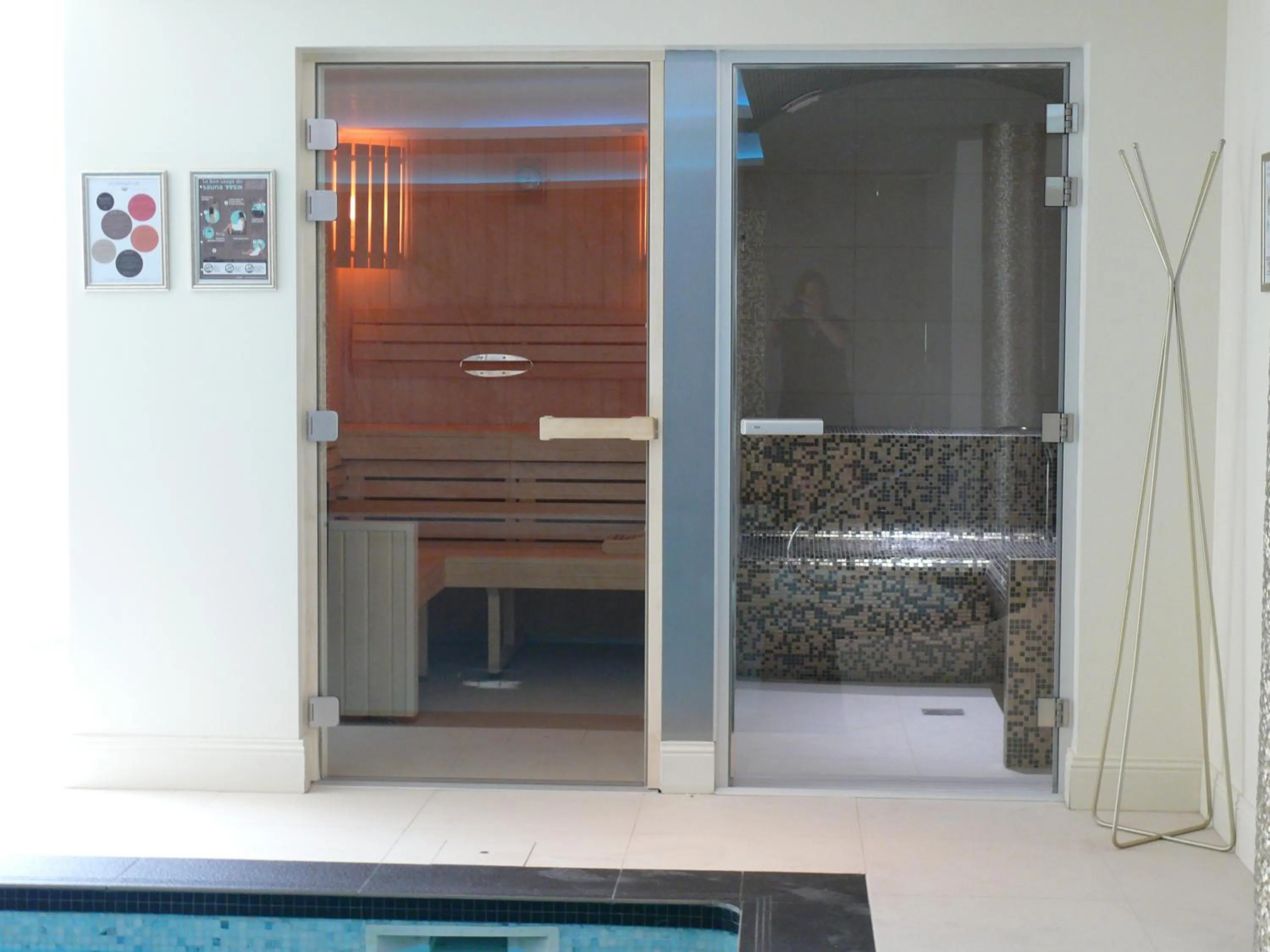 Sauna in Les Criquets Hôtel & Spa