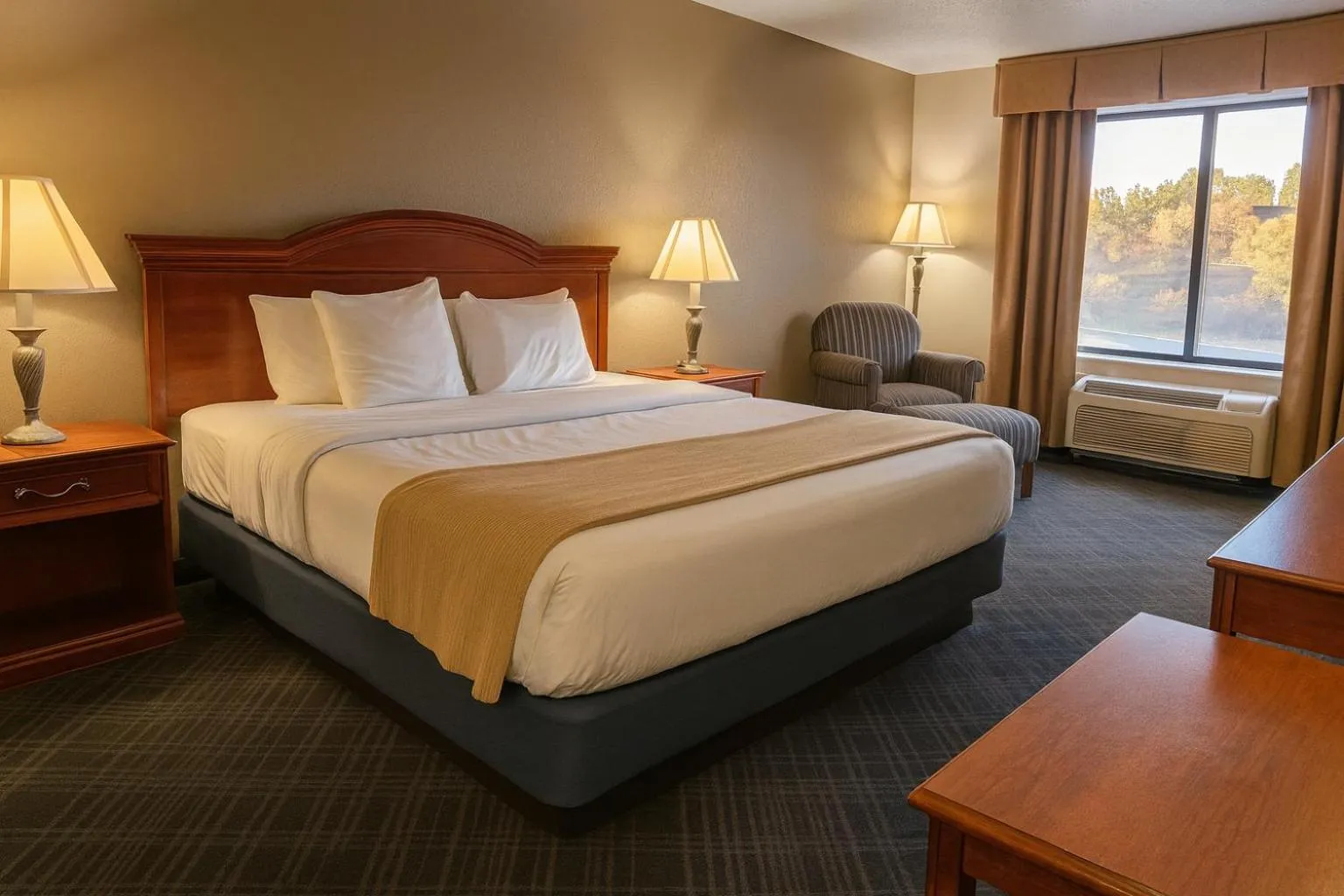 Bed in Stay USA Hotel and Suites