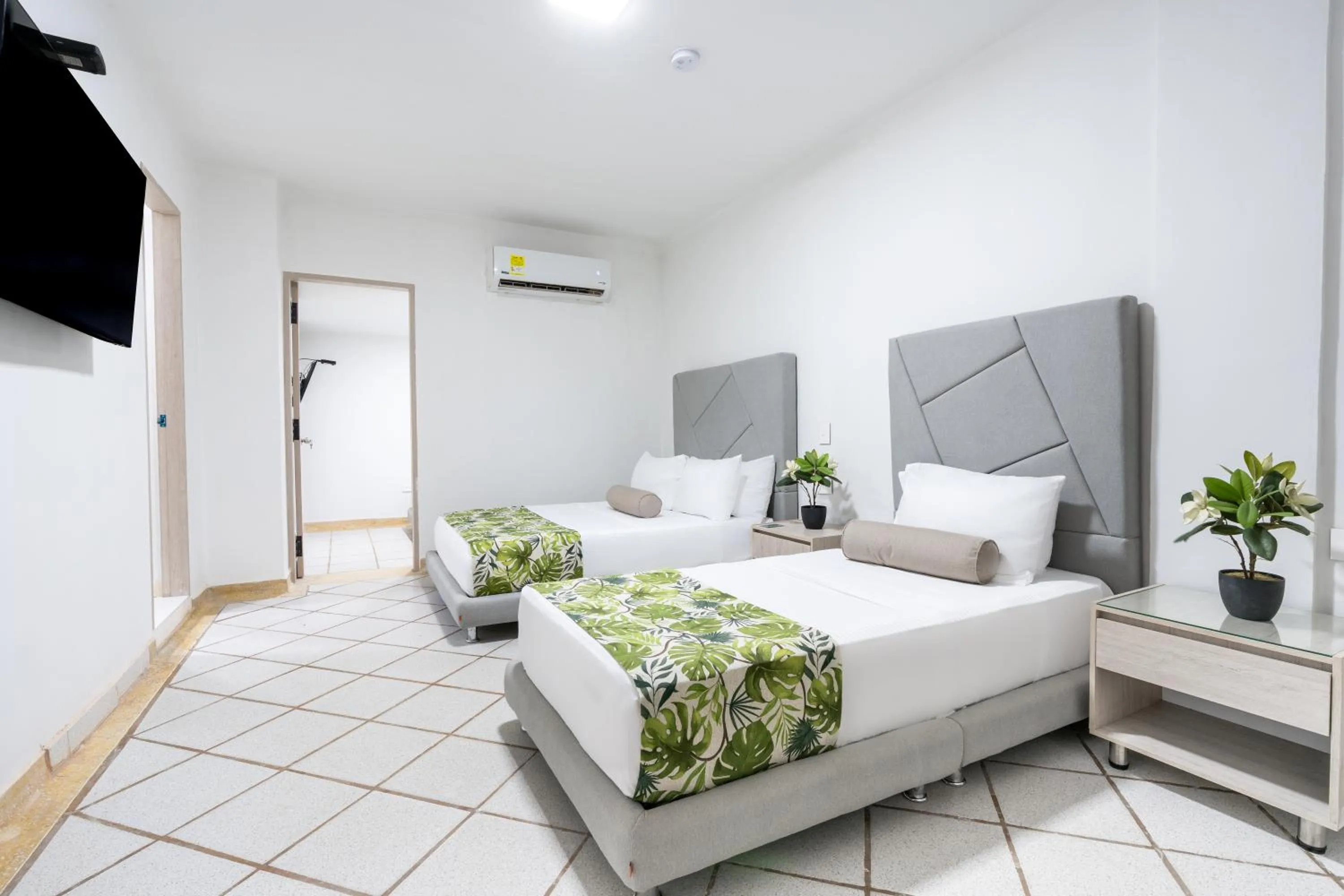 Bed in Hotel Arhuaco Rodadero