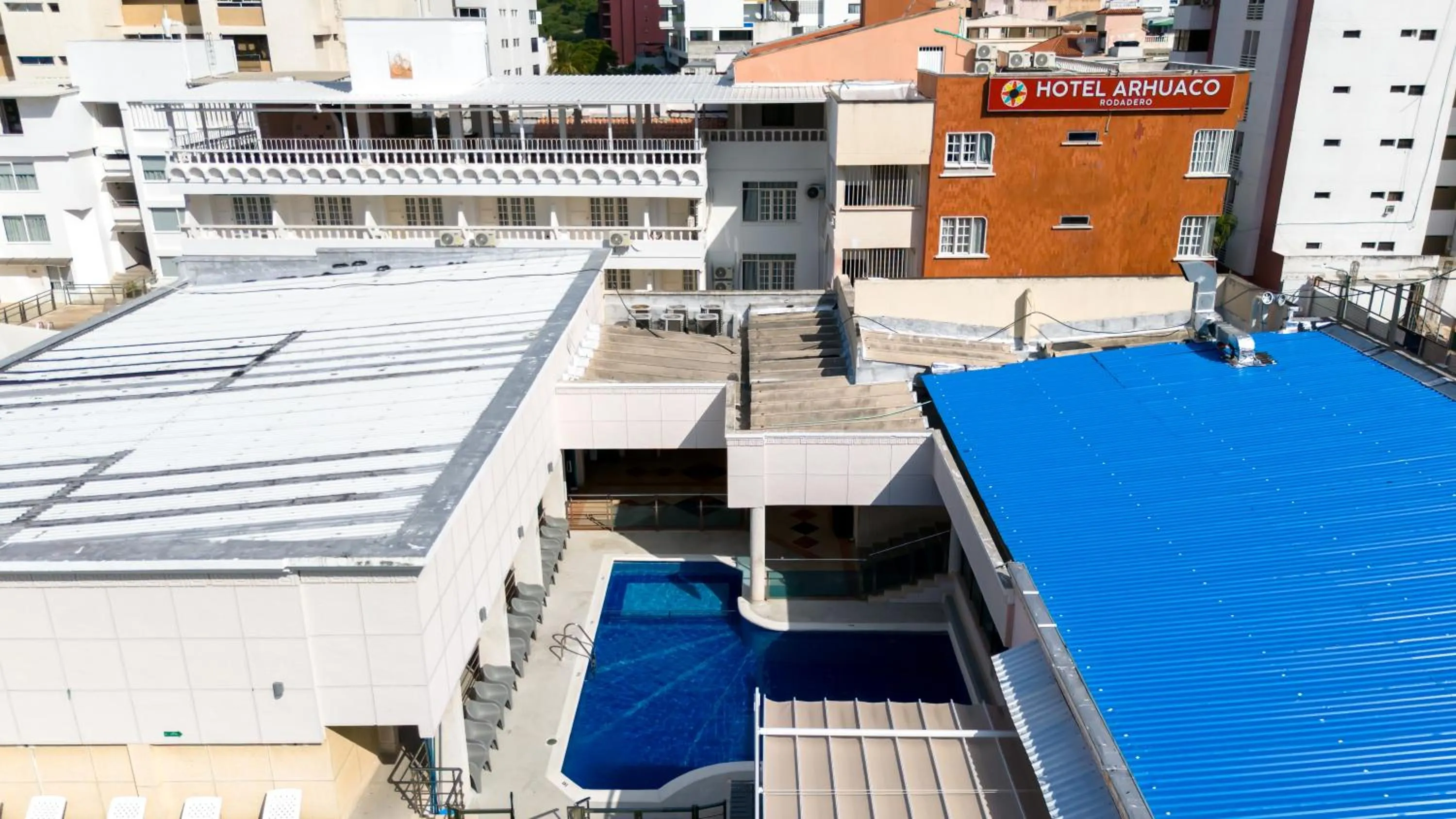 Pool view in Hotel Arhuaco Rodadero