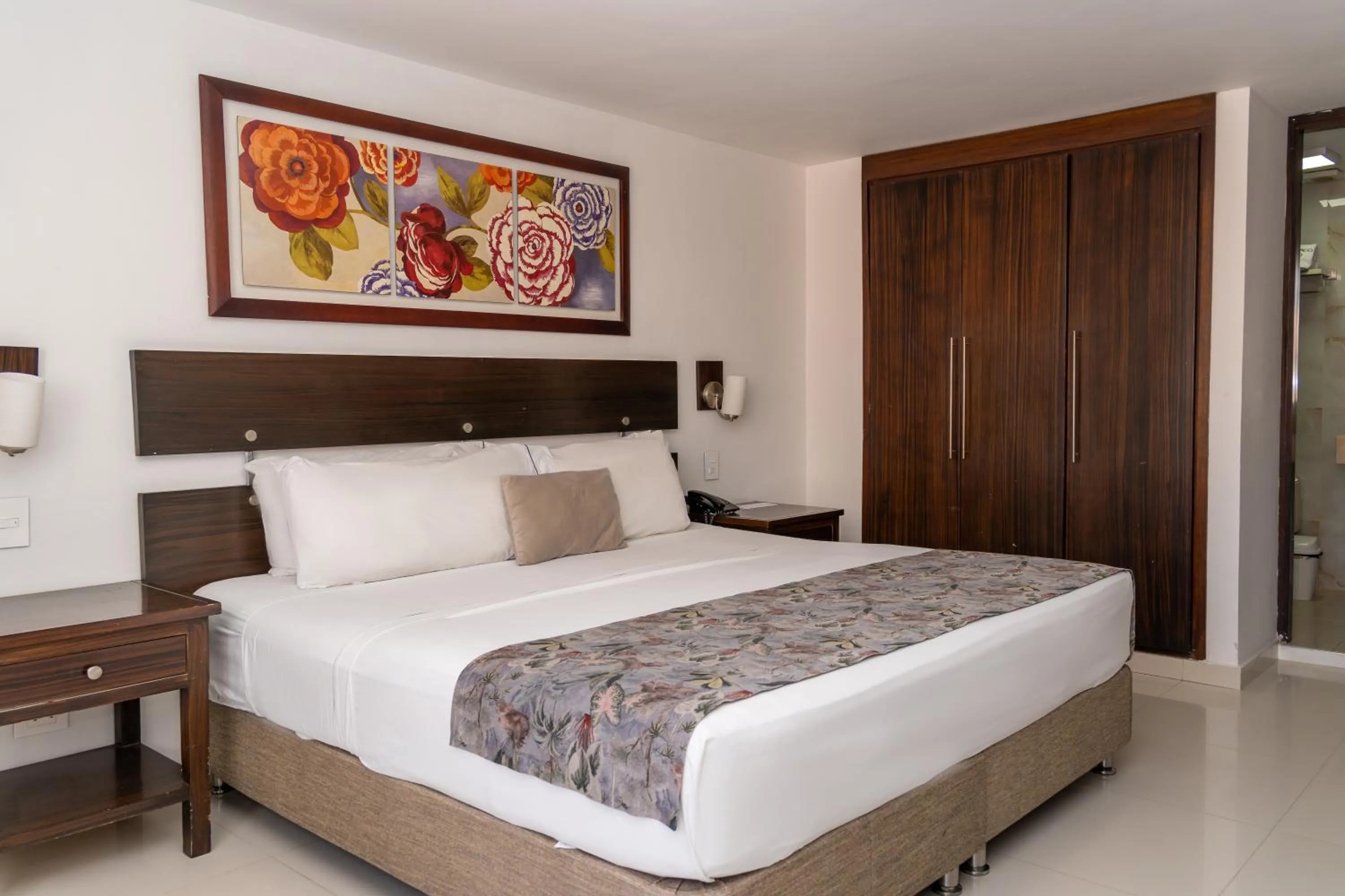 Bed in Hotel Arhuaco Rodadero