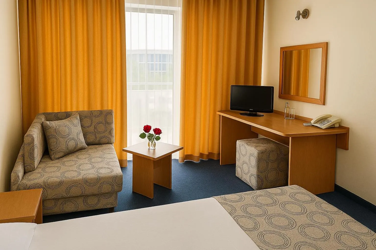 Property building, Bed in Hotel Perunika