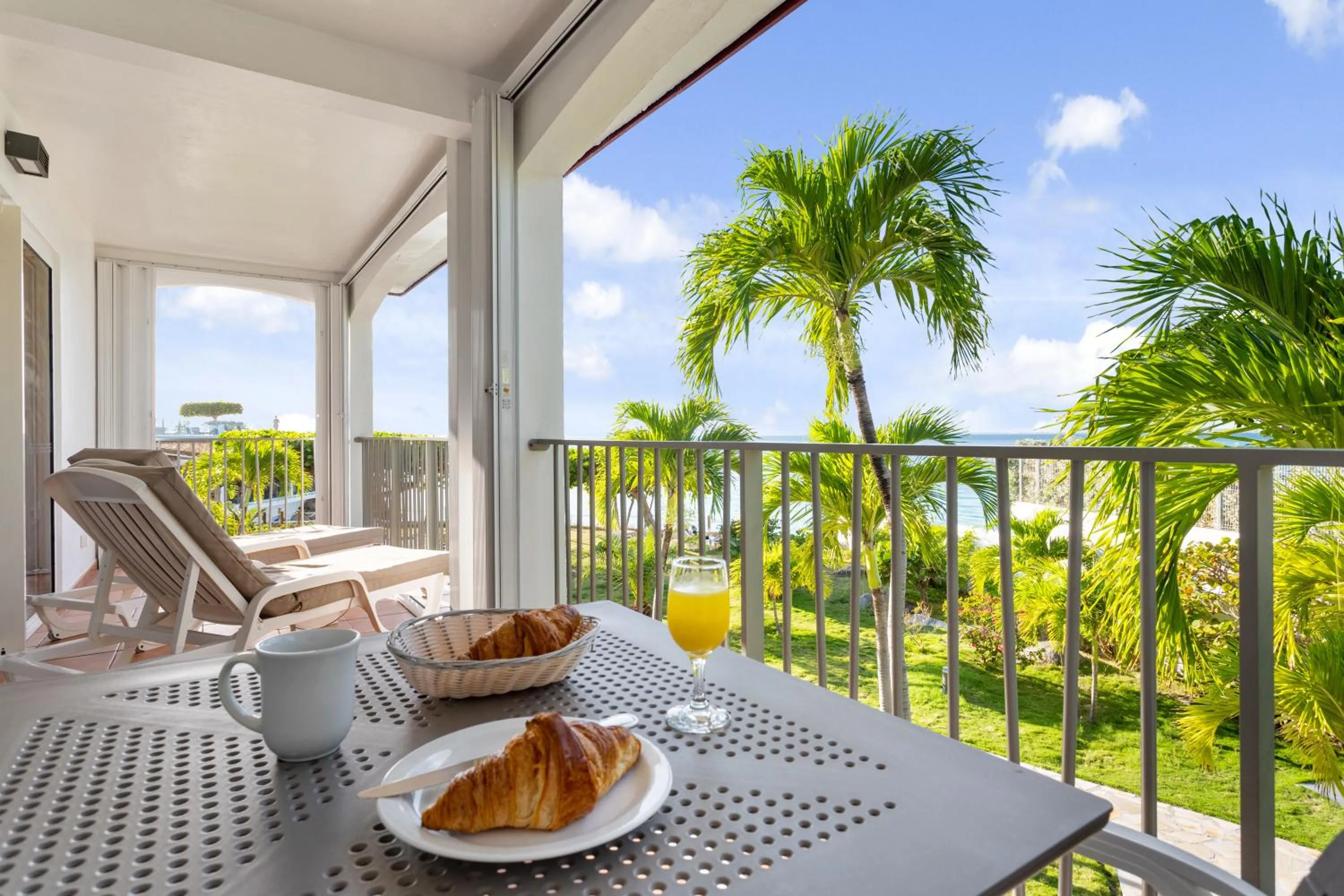 Patio in Grand Case Beach Club