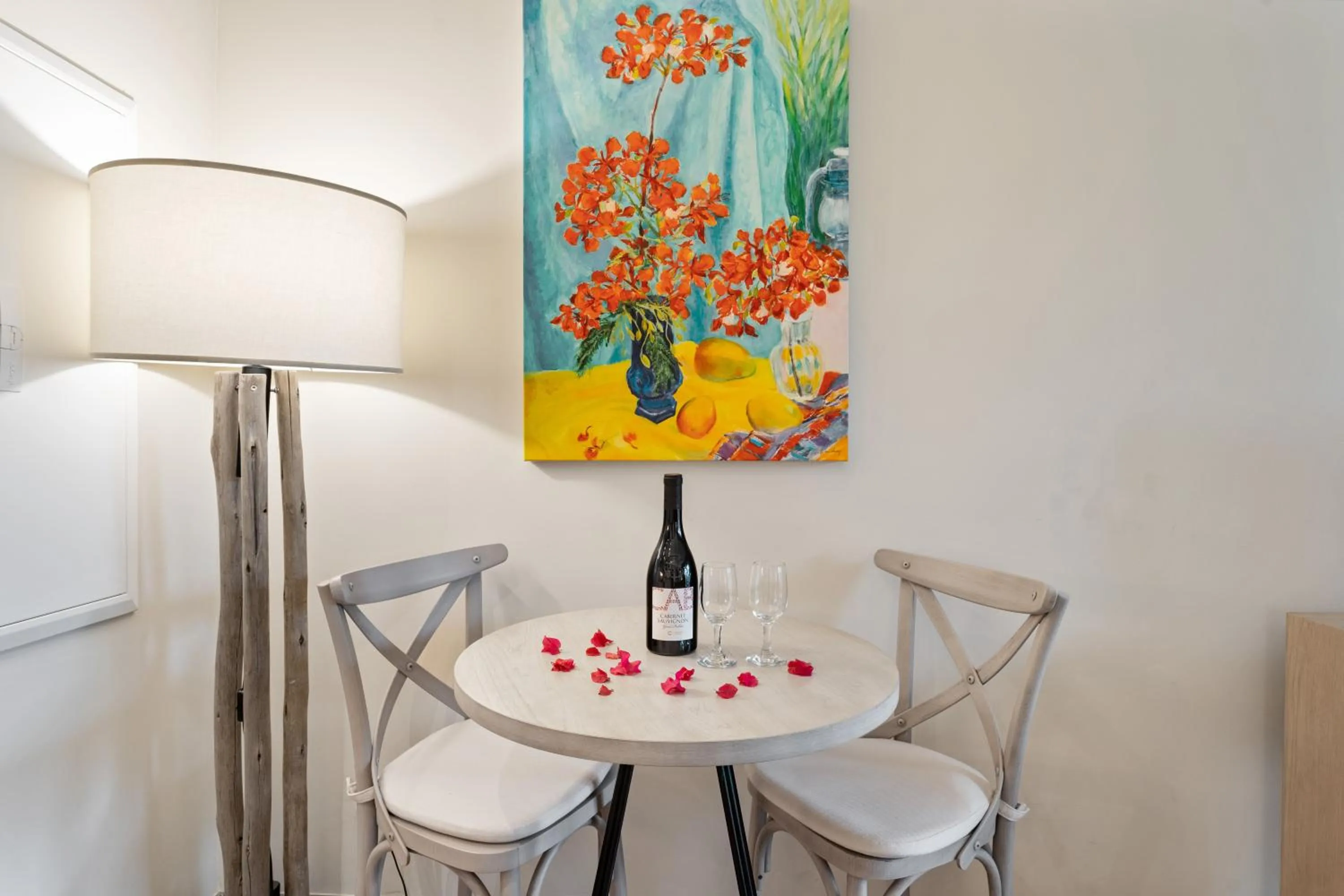 Dining area in Grand Case Beach Club