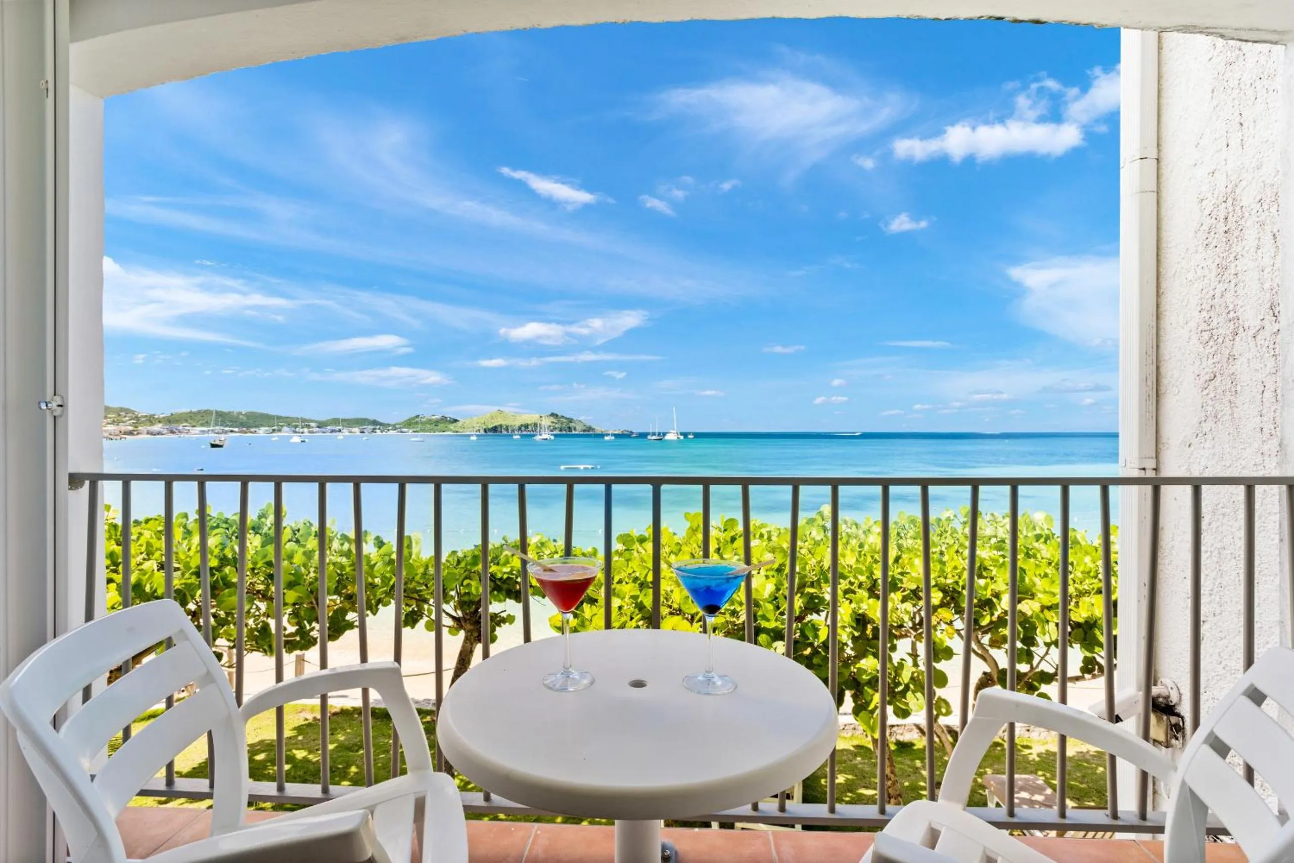 Patio in Grand Case Beach Club