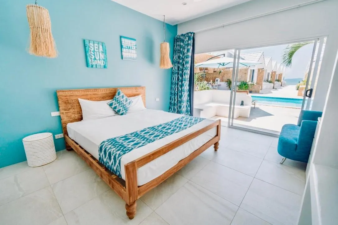 Bed in So KohKoon Beach Resort