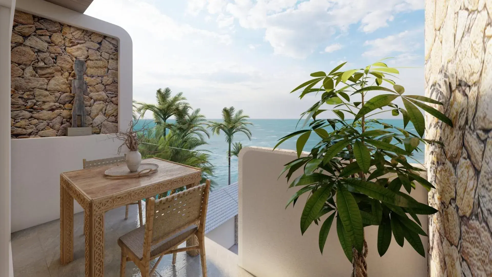 Deluxe Double Room with Balcony and Sea View in So KohKoon Beach Resort Deluxe Double Room with Balcony and Sea View in So KohKoon Beach Resort