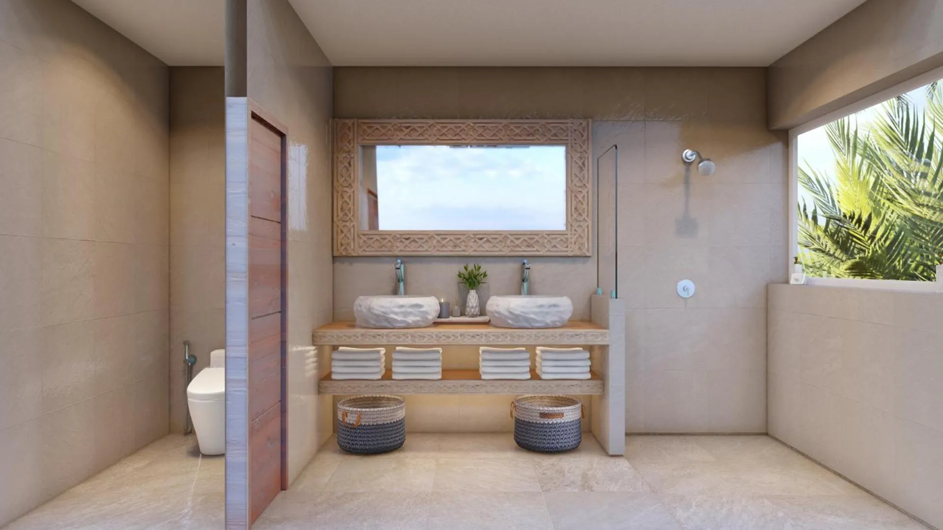 Bathroom in So KohKoon Beach Resort