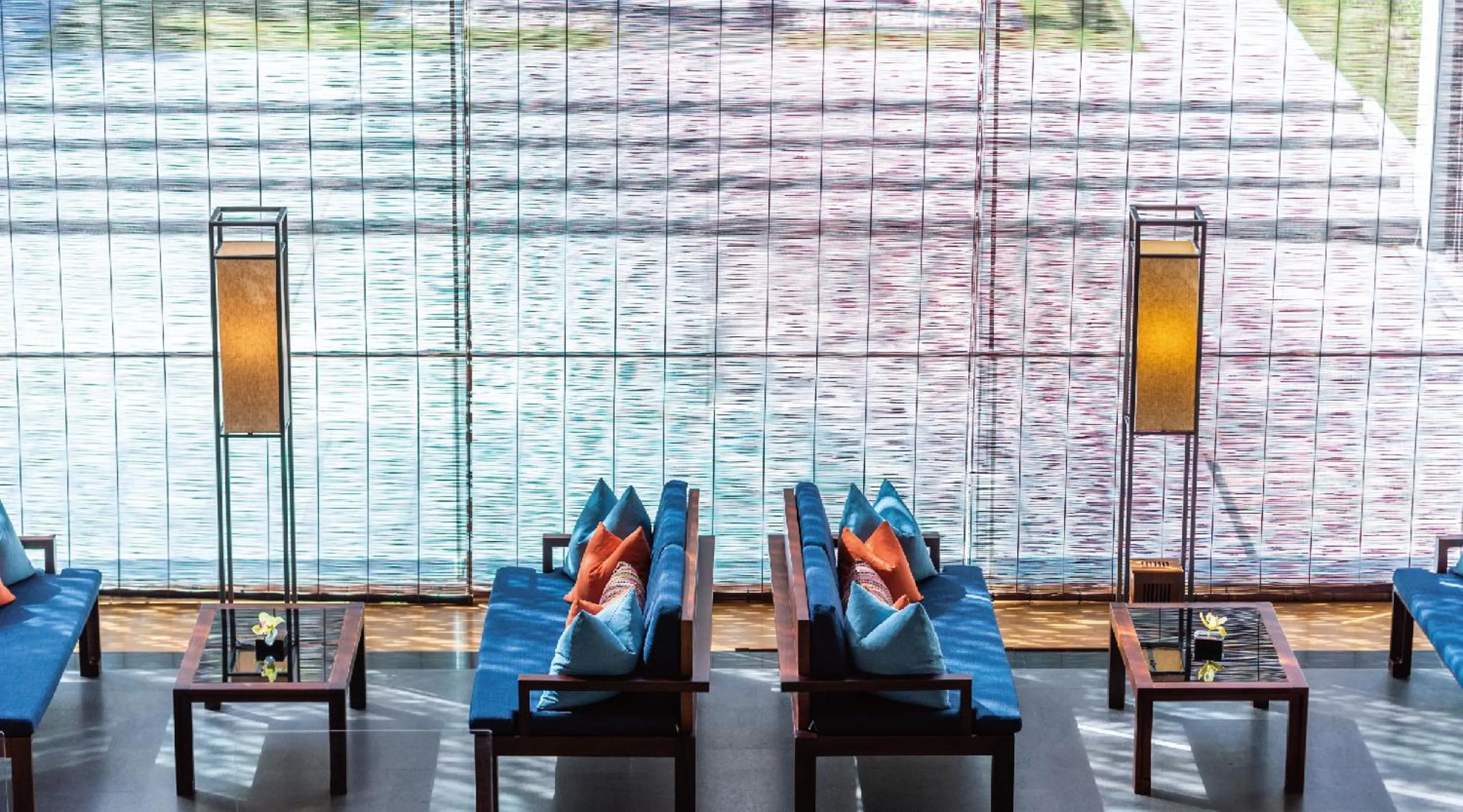 Communal lounge/ TV room in Silks Place Taroko Hotel