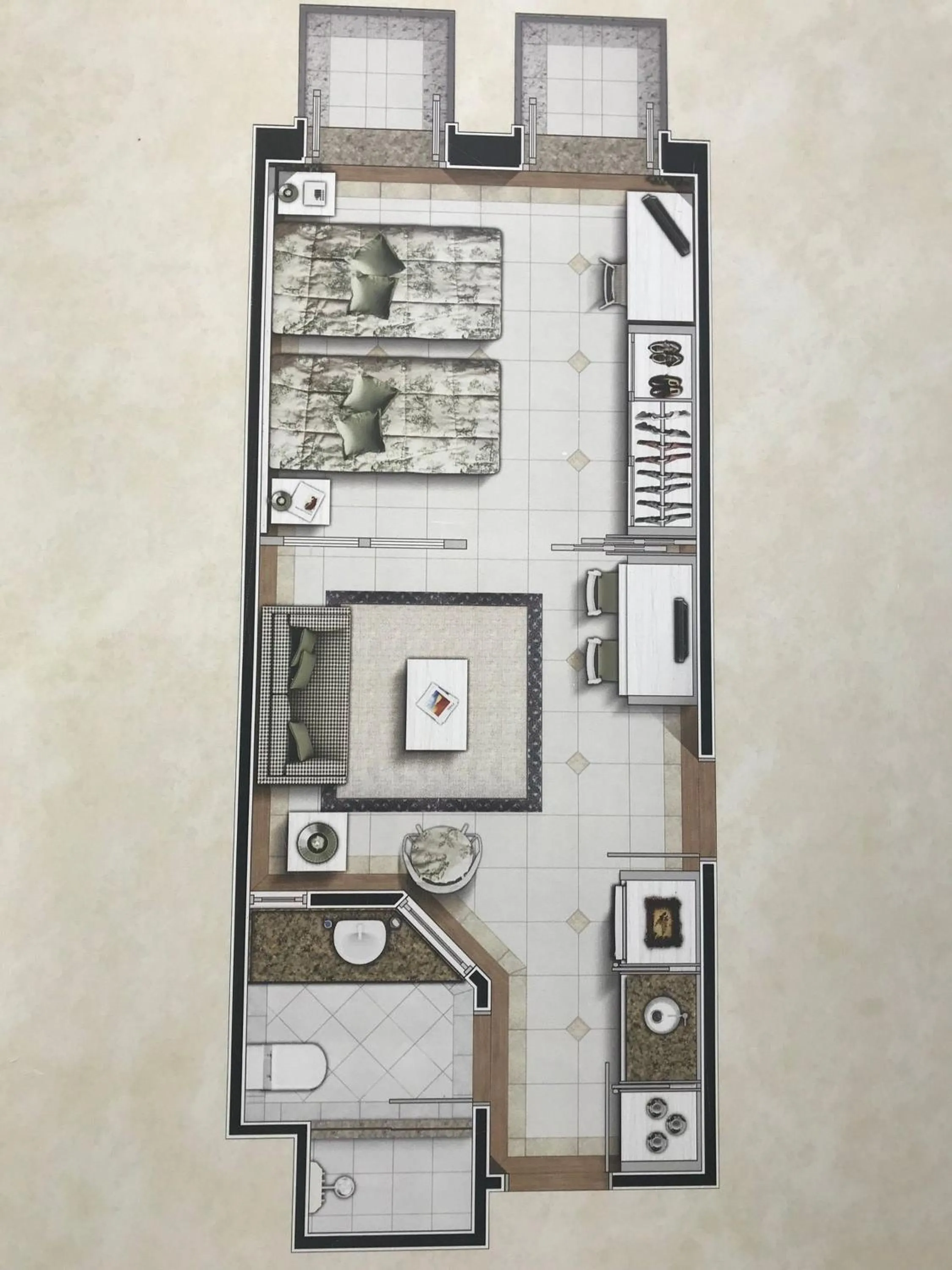 Floor Plan in IL Campanario é Destino Floripa