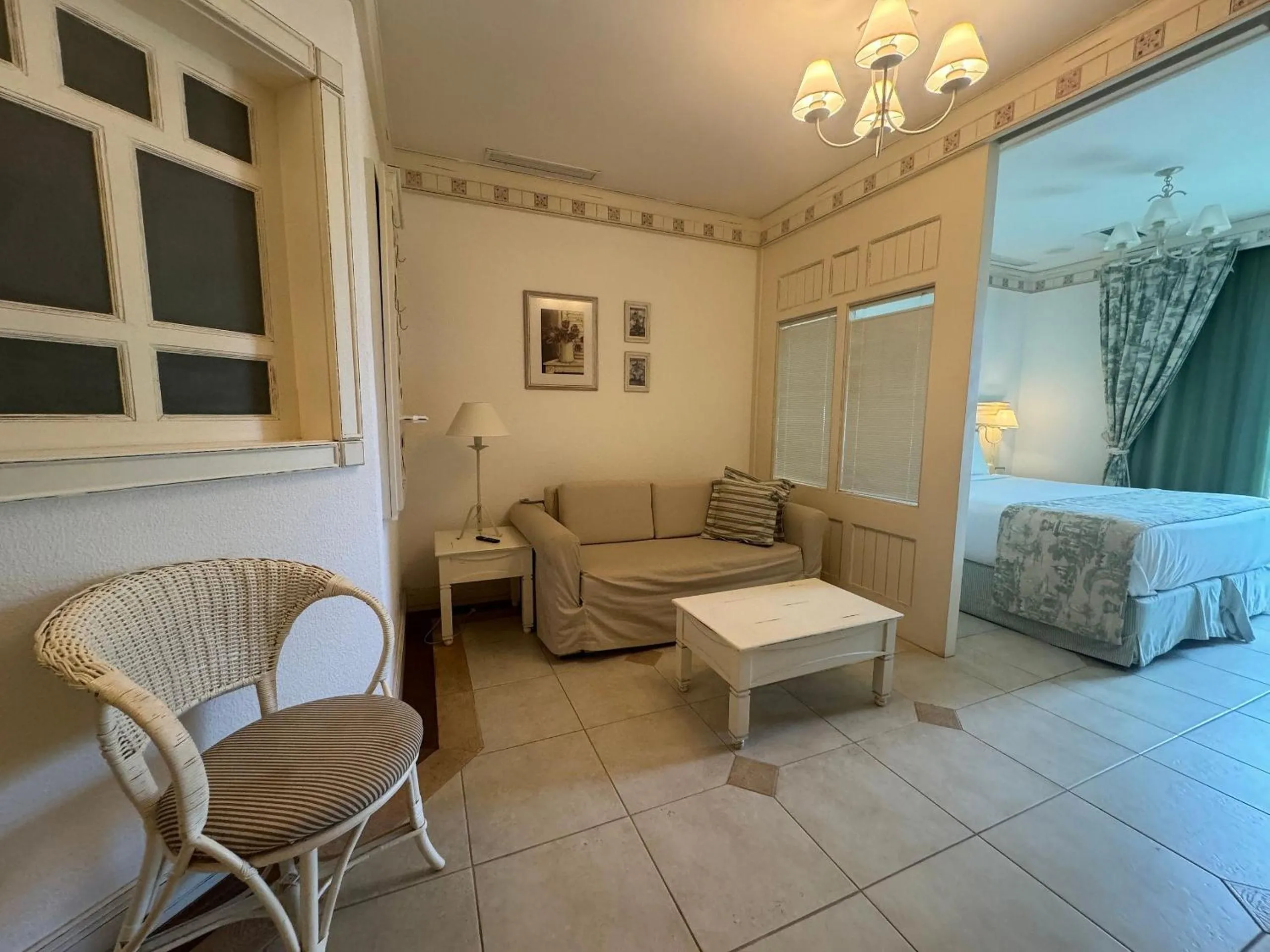 Living room, Bed in IL Campanario é Destino Floripa