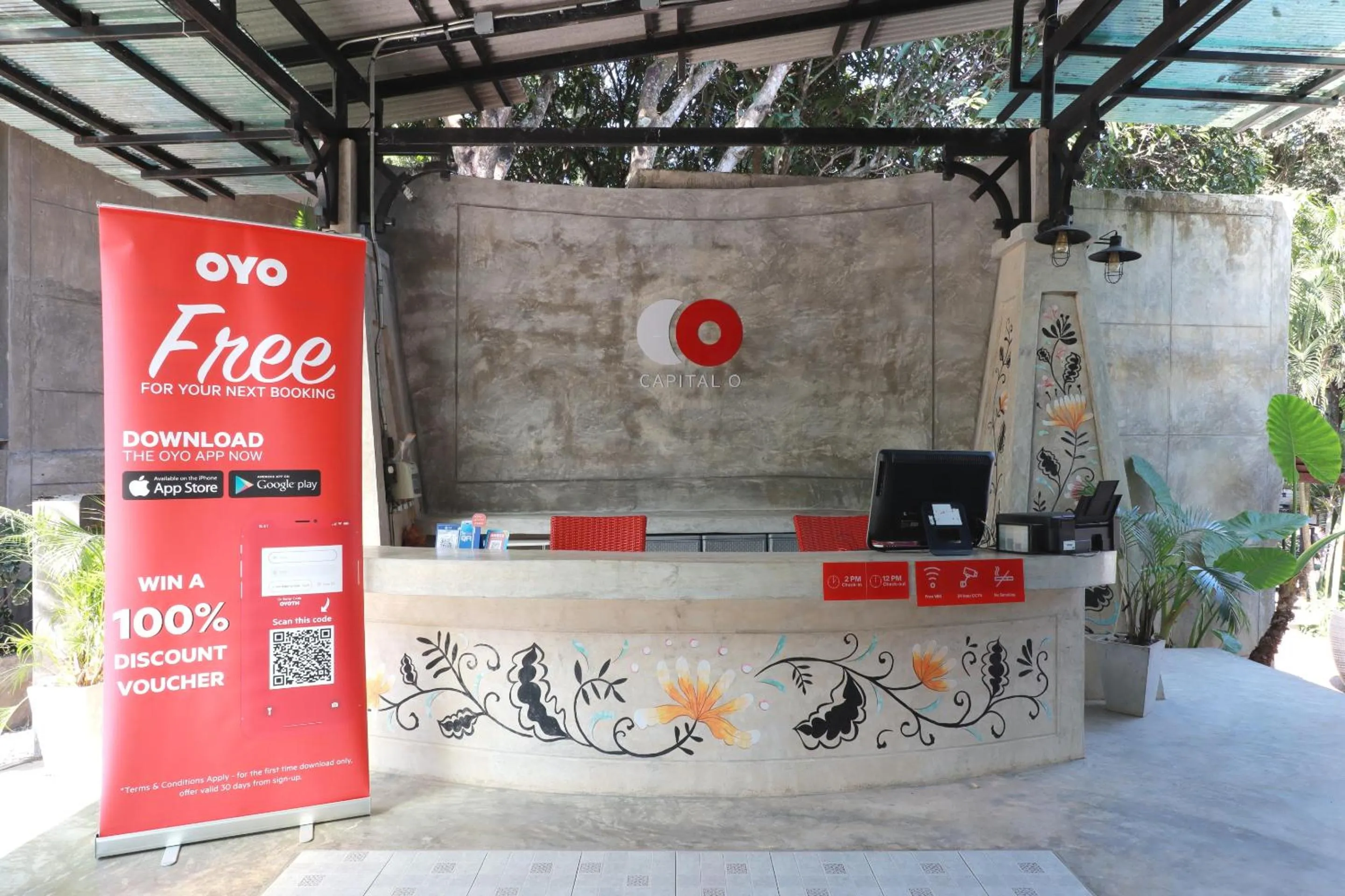 Lobby or reception in Capital O 464 At Nata Chiangmai Chic Jungle