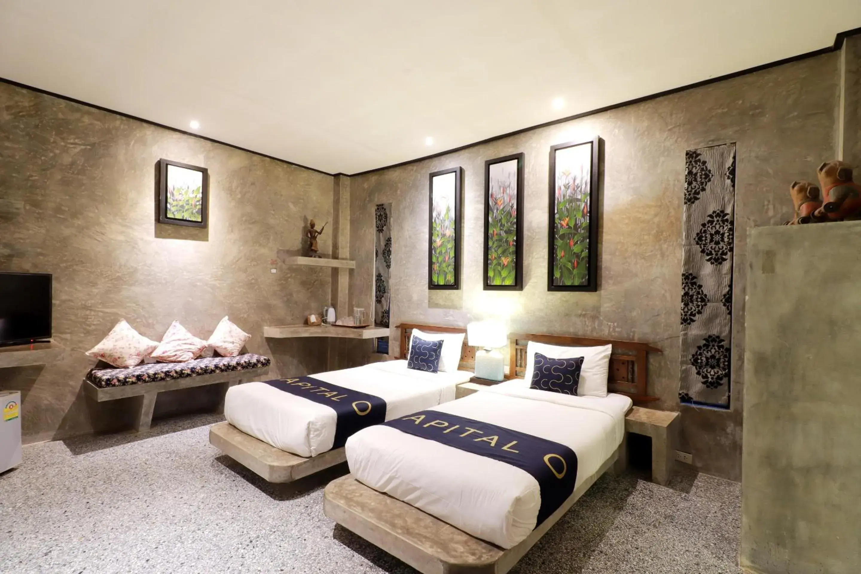 Deluxe Twin Room in Capital O 464 At Nata Chiangmai Chic Jungle Deluxe Twin Room in Capital O 464 At Nata Chiangmai Chic Jungle