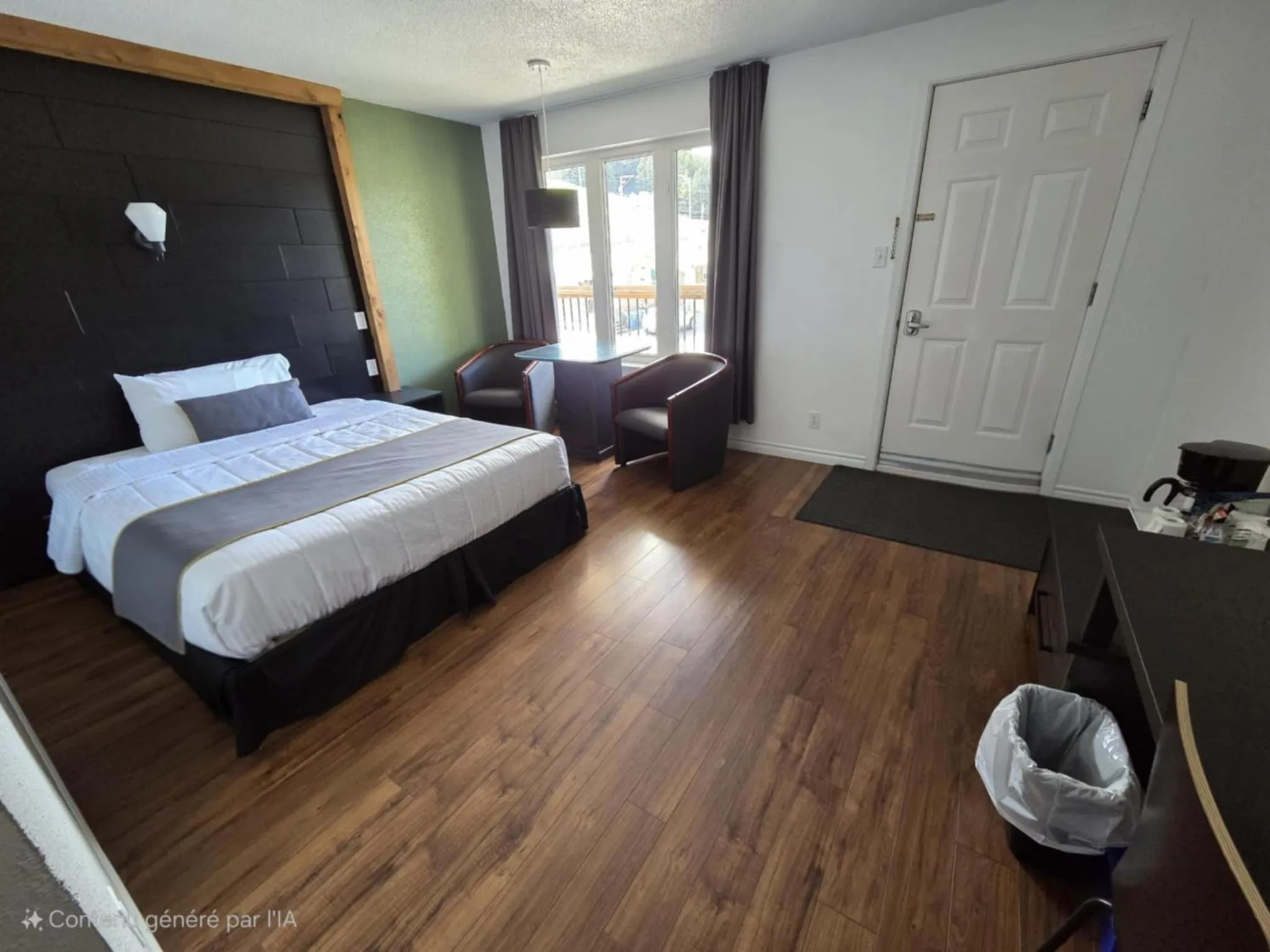 Bed in Motel Le Riviera