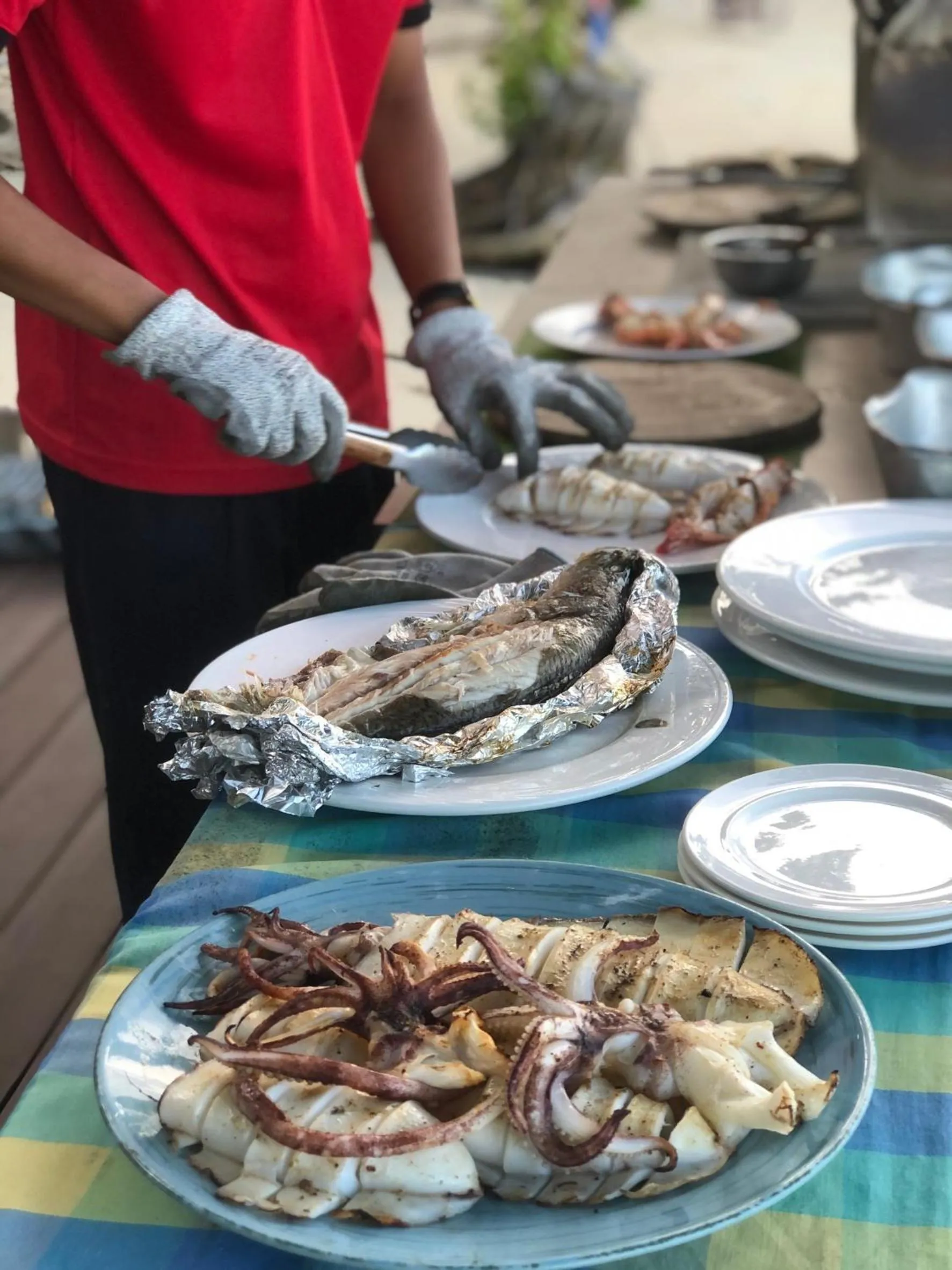 BBQ facilities in Thapwarin Resort - Green Hotel