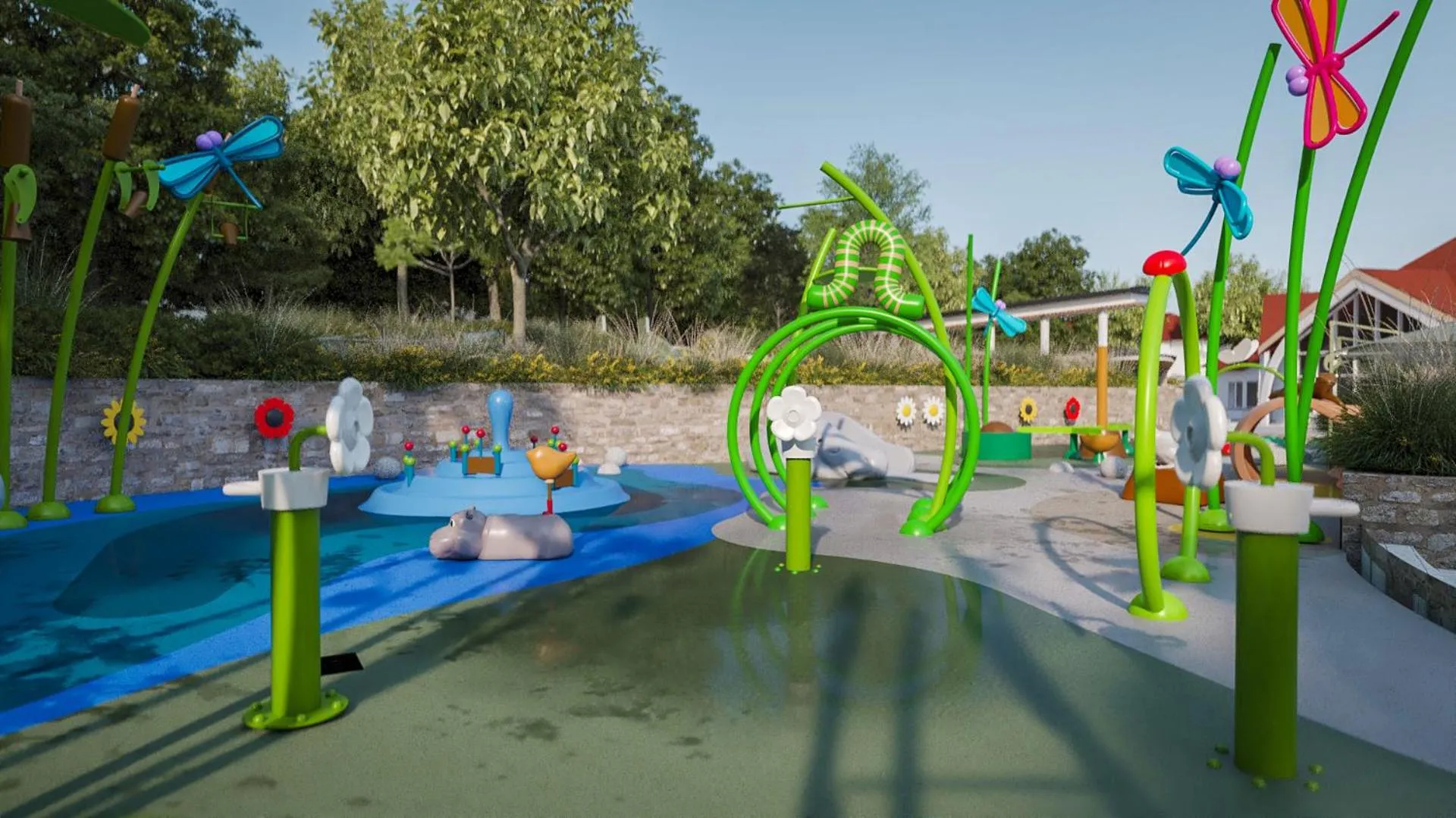 Children play ground in Kolping Family Resort