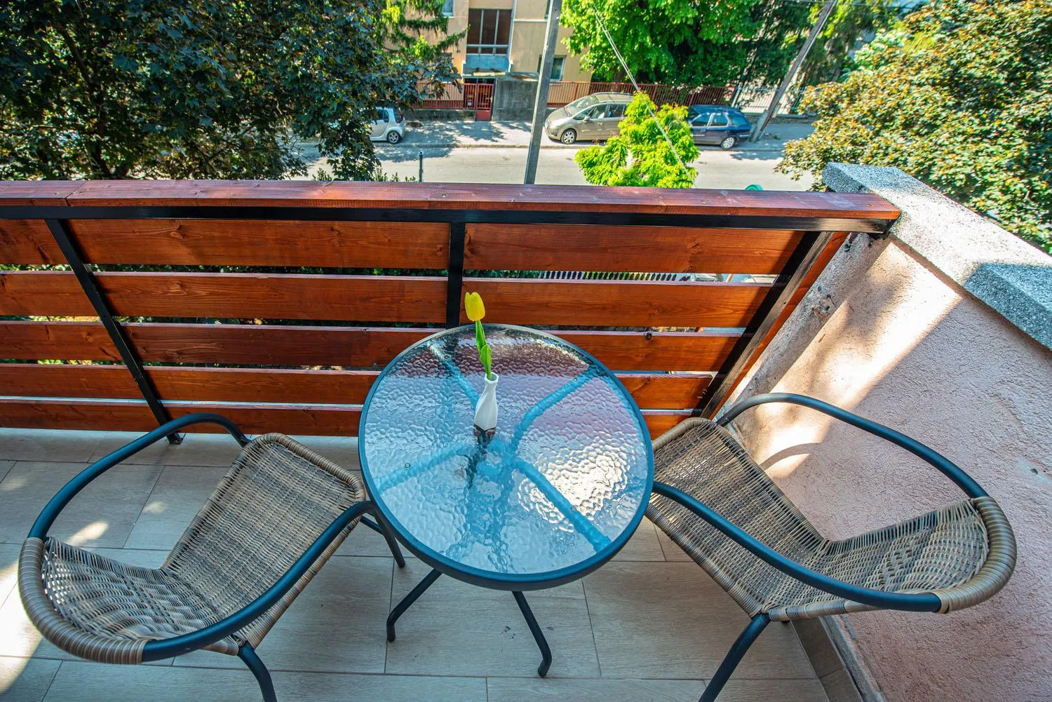 Balcony/Terrace in Korona Panzió Budapest