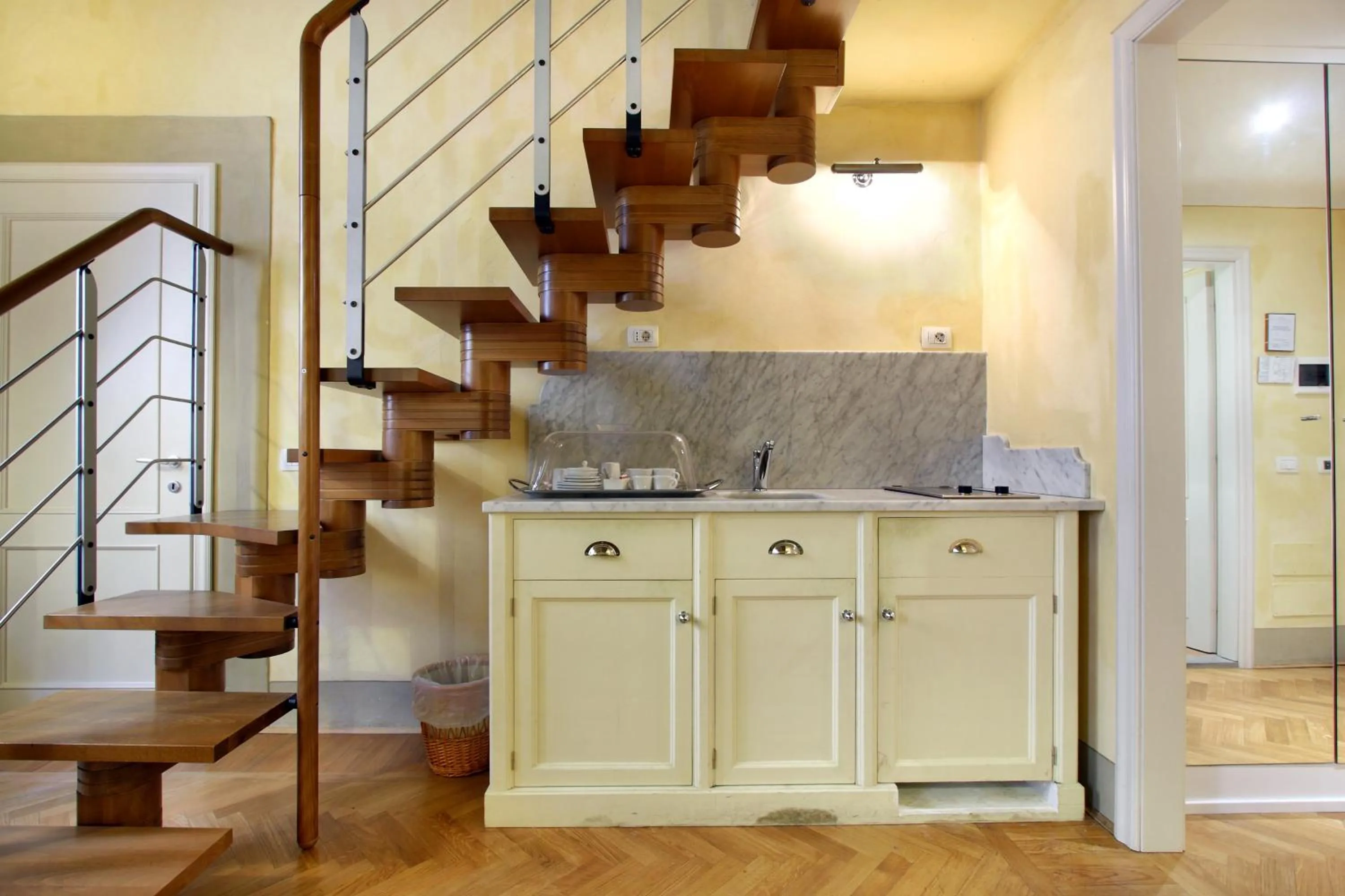 Kitchen or kitchenette in Piccolo Residence Apart-Hotel