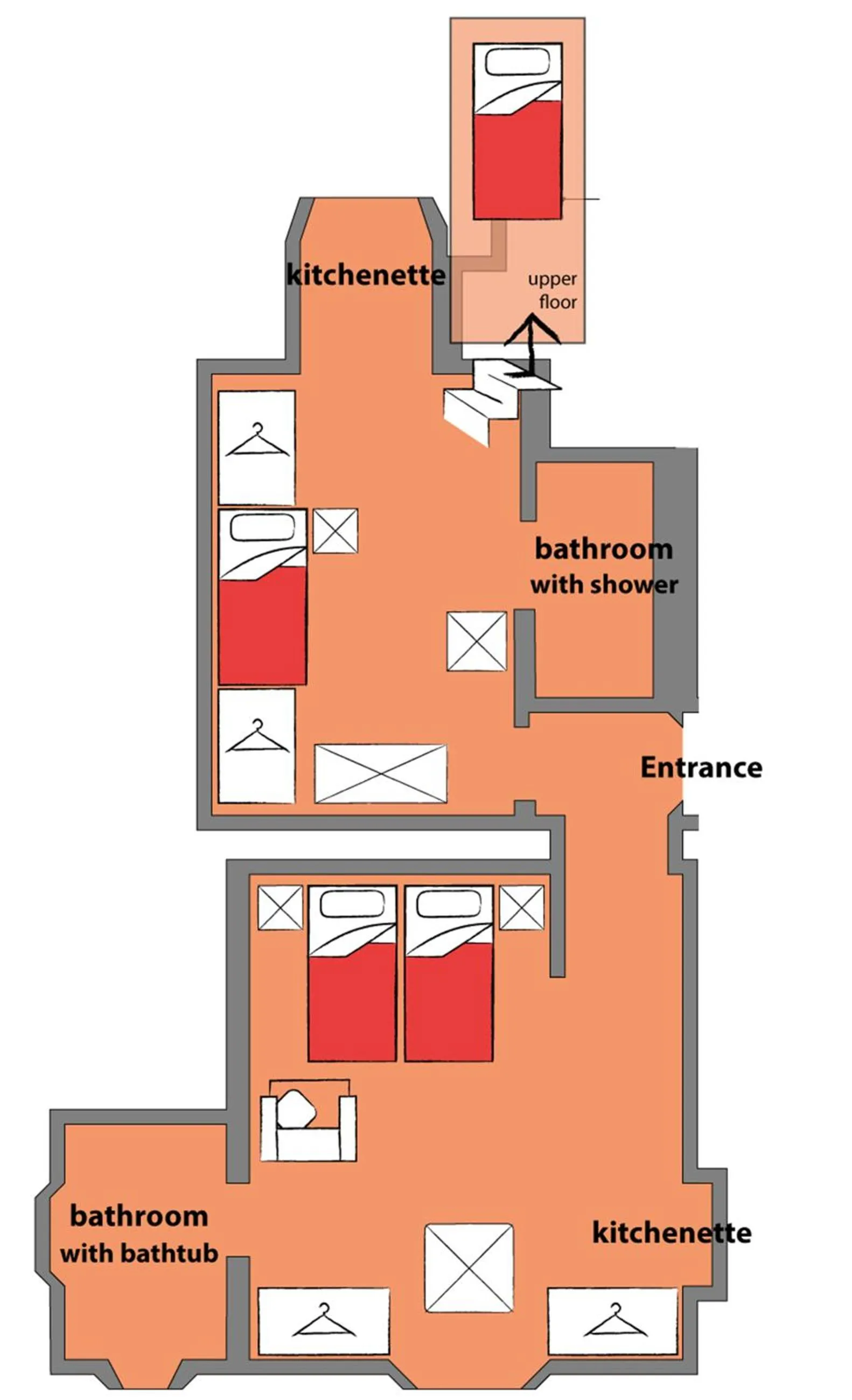 Floor plan in Piccolo Residence Apart-Hotel