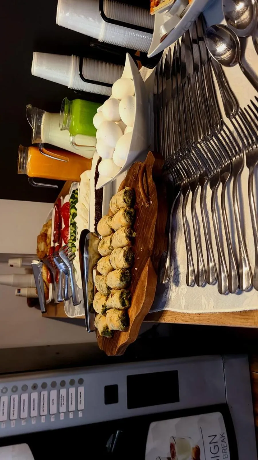 Buffet breakfast in Hotel Alysa Korce