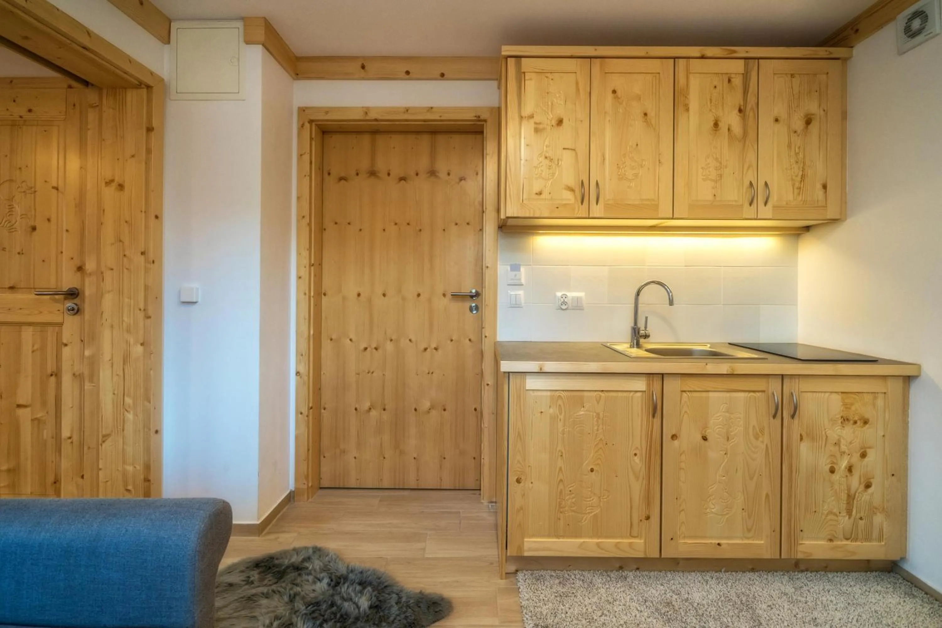 Kitchen or kitchenette in Villa Kaplowa Chata & SPA