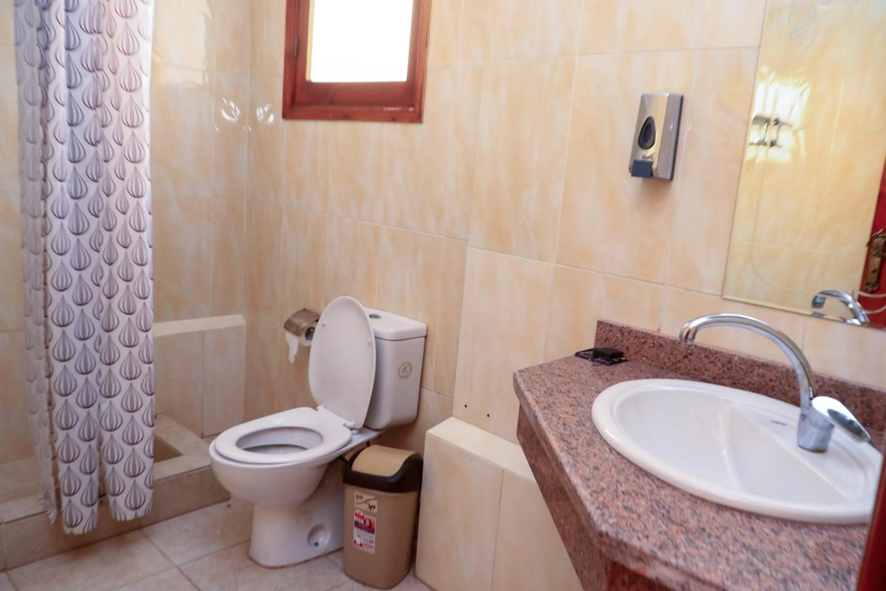 Bathroom in Thebes Hotel