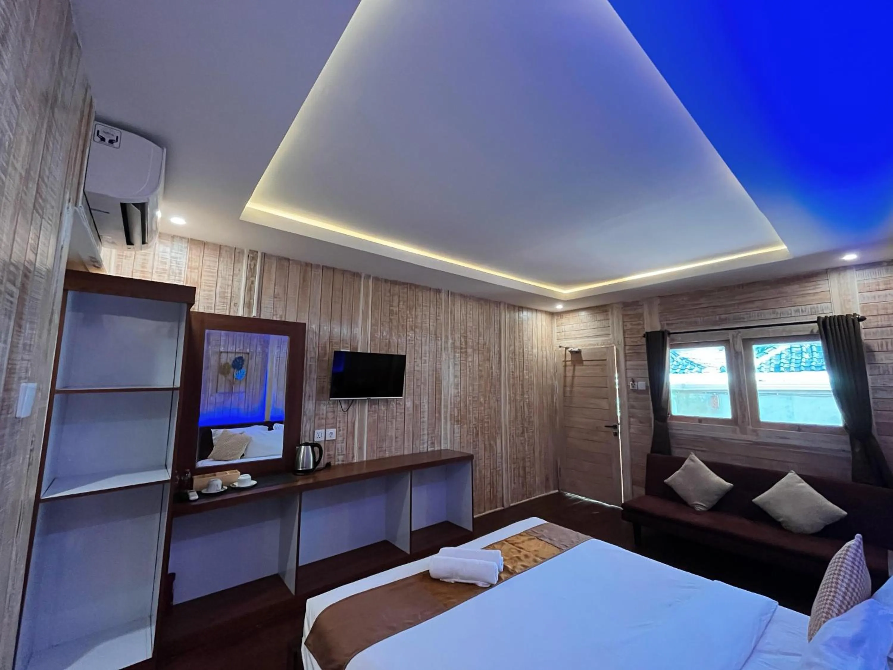 Bed in Sari Gili Bungalow