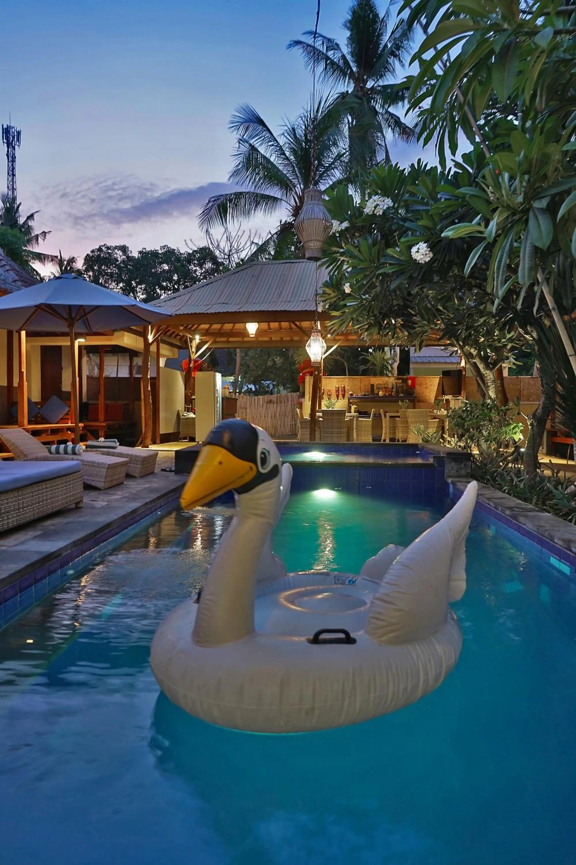 Swimming pool in Sari Gili Bungalow