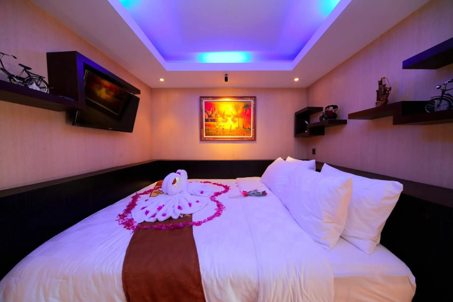 Bed in Sari Gili Bungalow