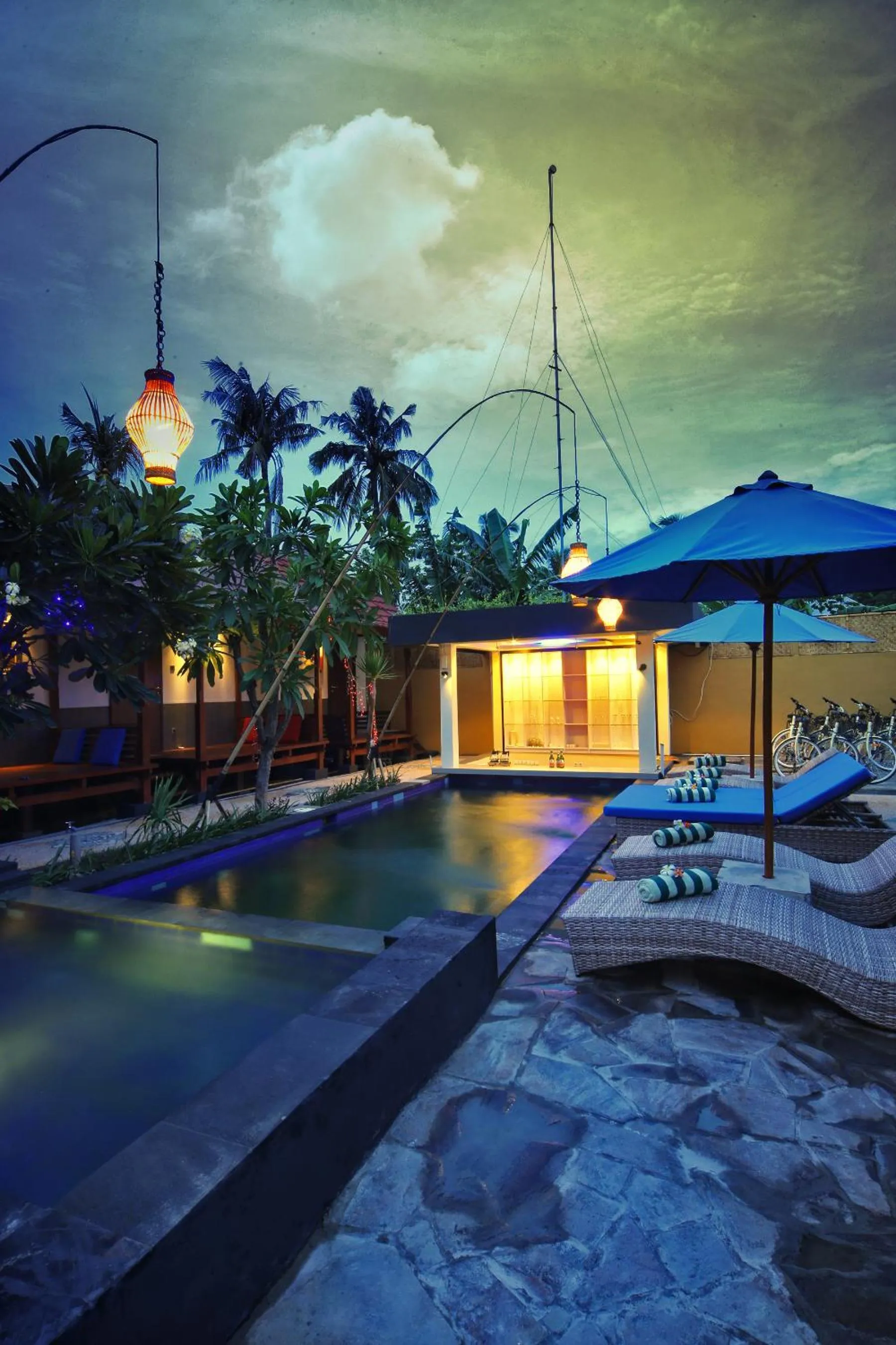 Swimming pool in Sari Gili Bungalow