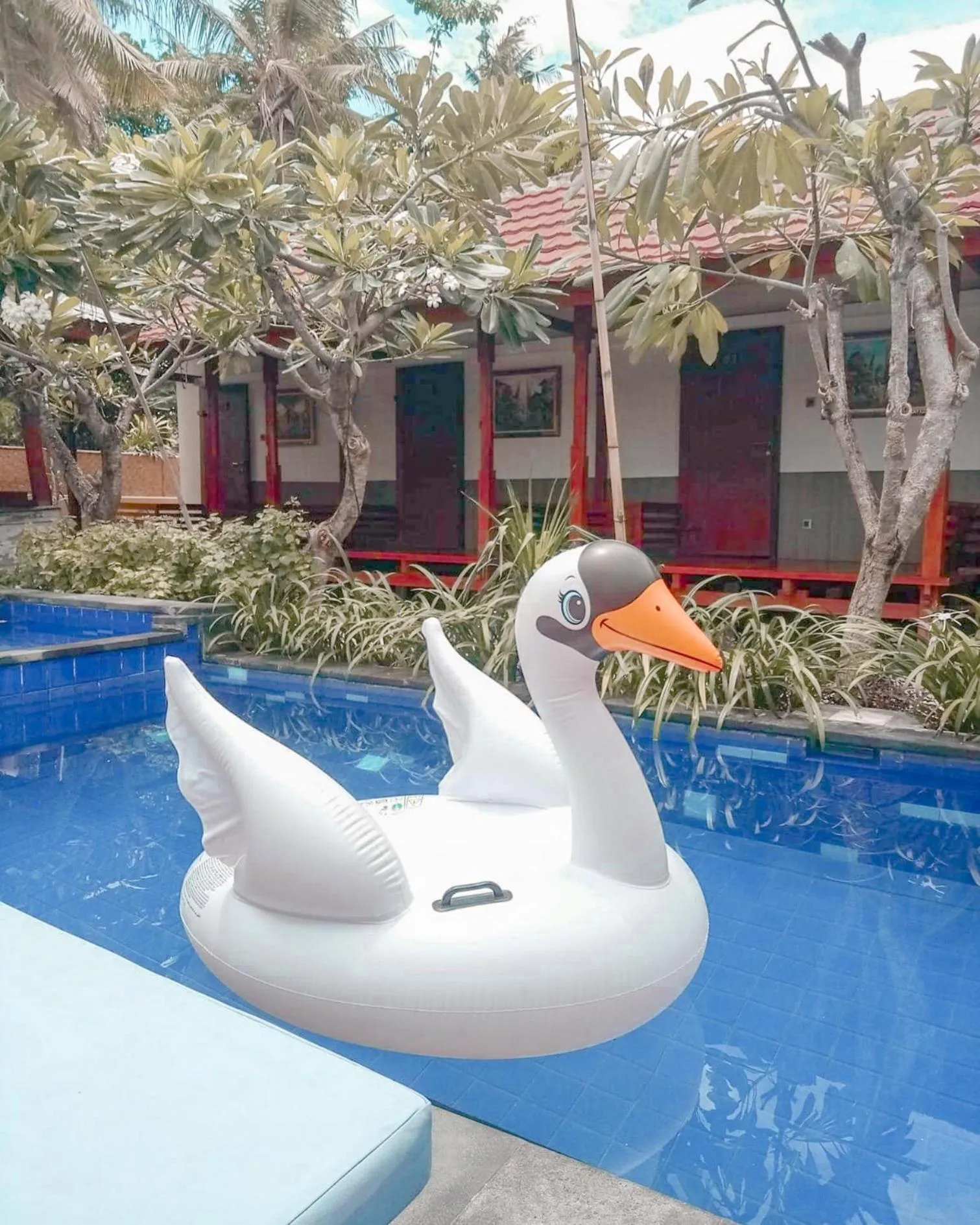 Pool view in Sari Gili Bungalow