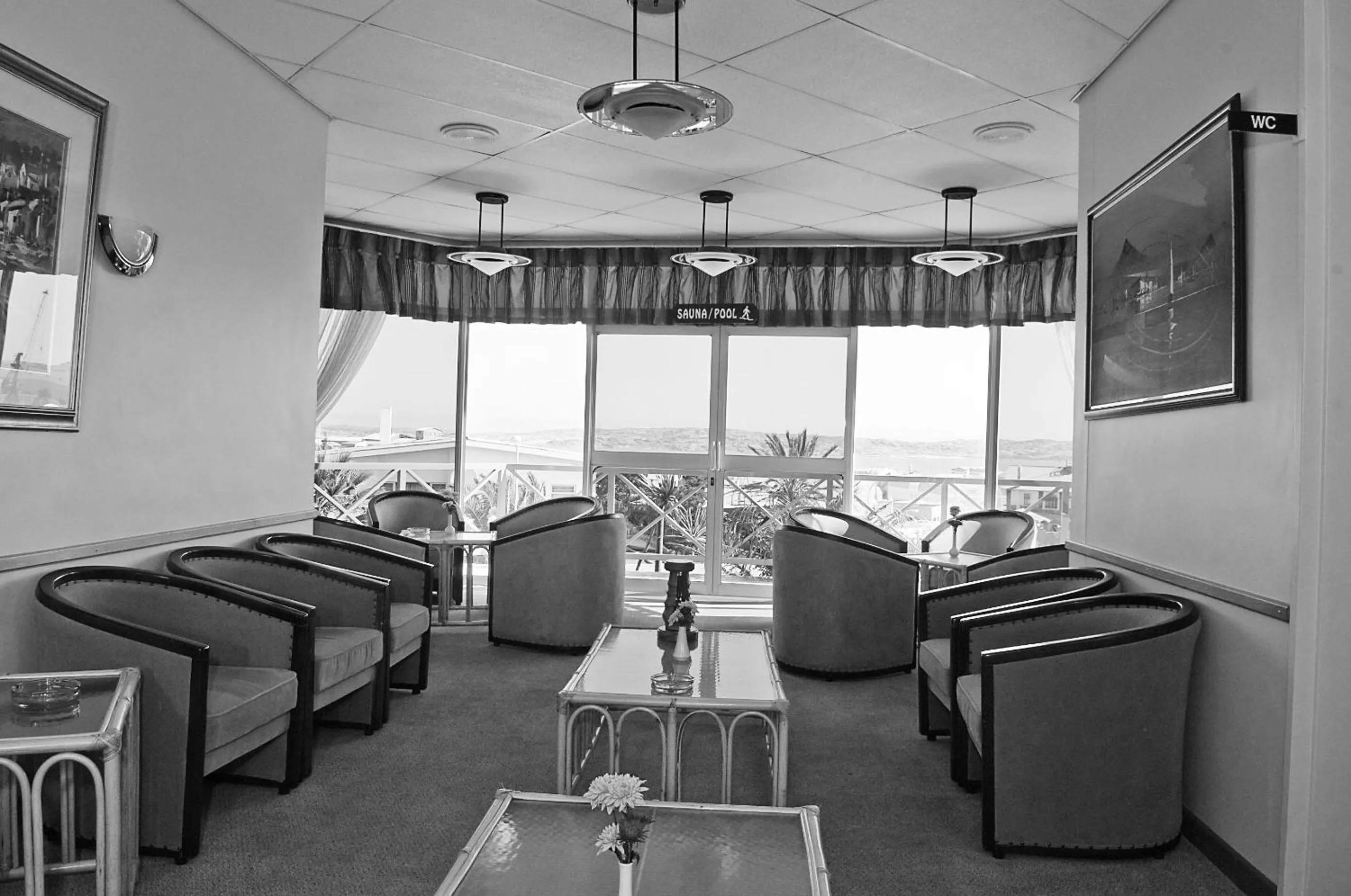 Lounge or bar in Sea-View Zum Sperrgebiet