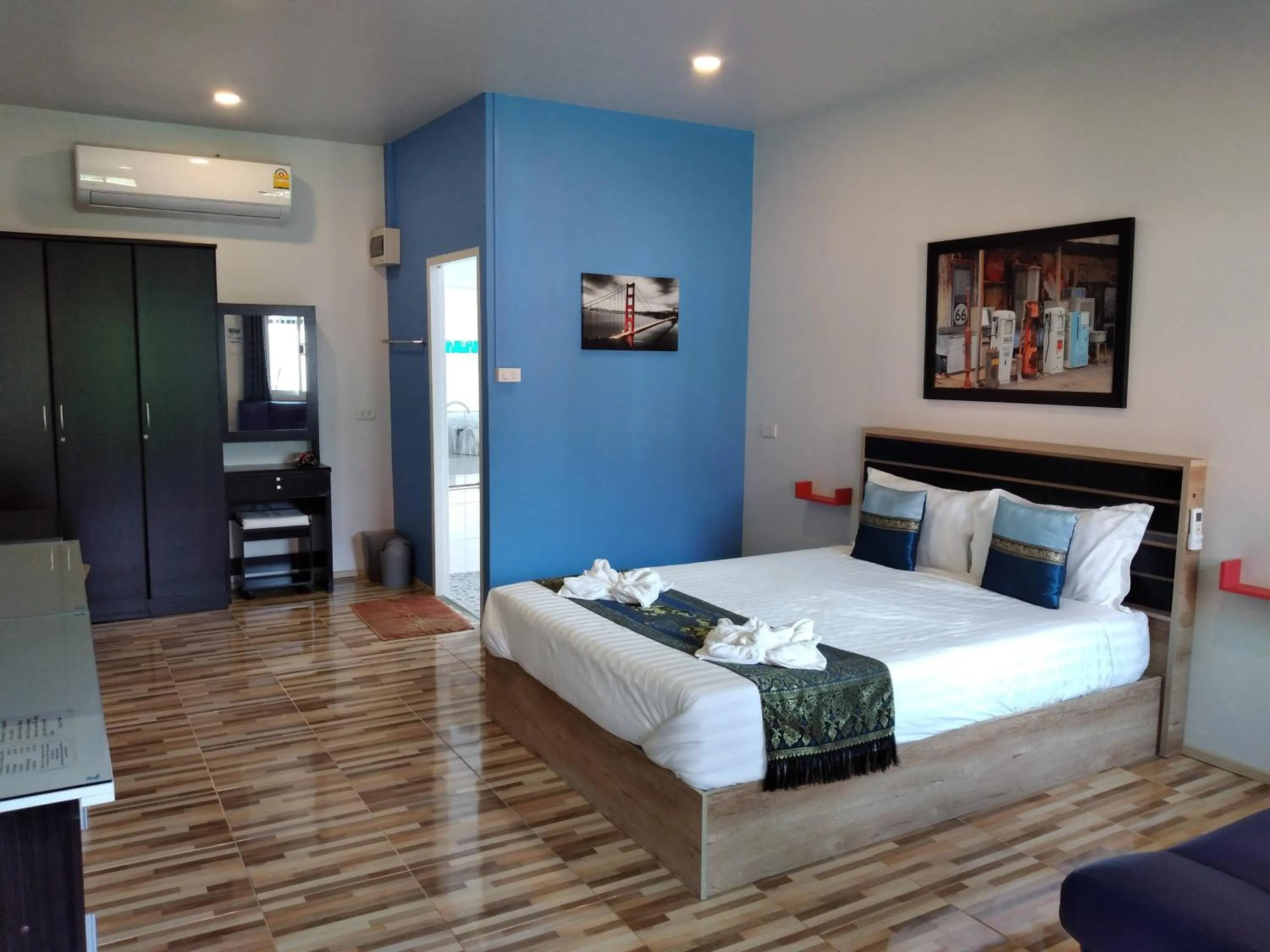 Bedroom, Bed in Rungnara pool villa