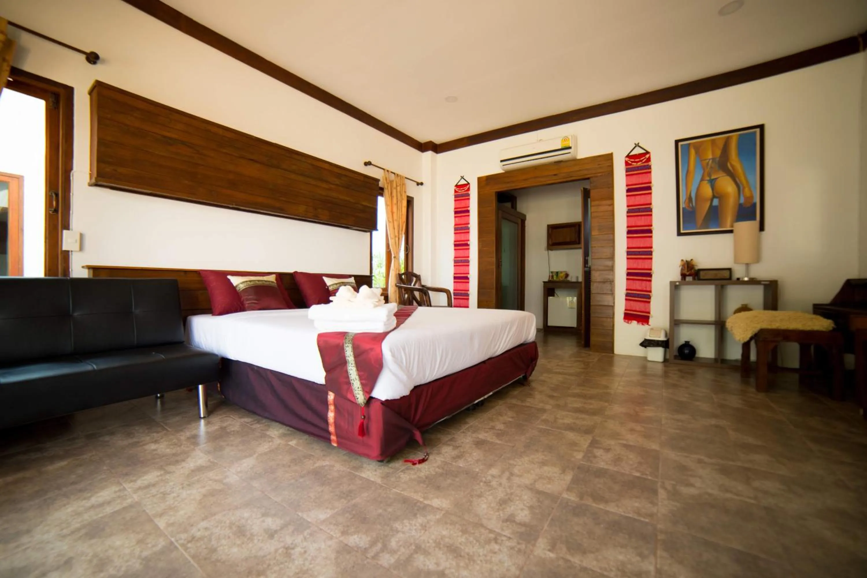 Bed in Rungnara pool villa