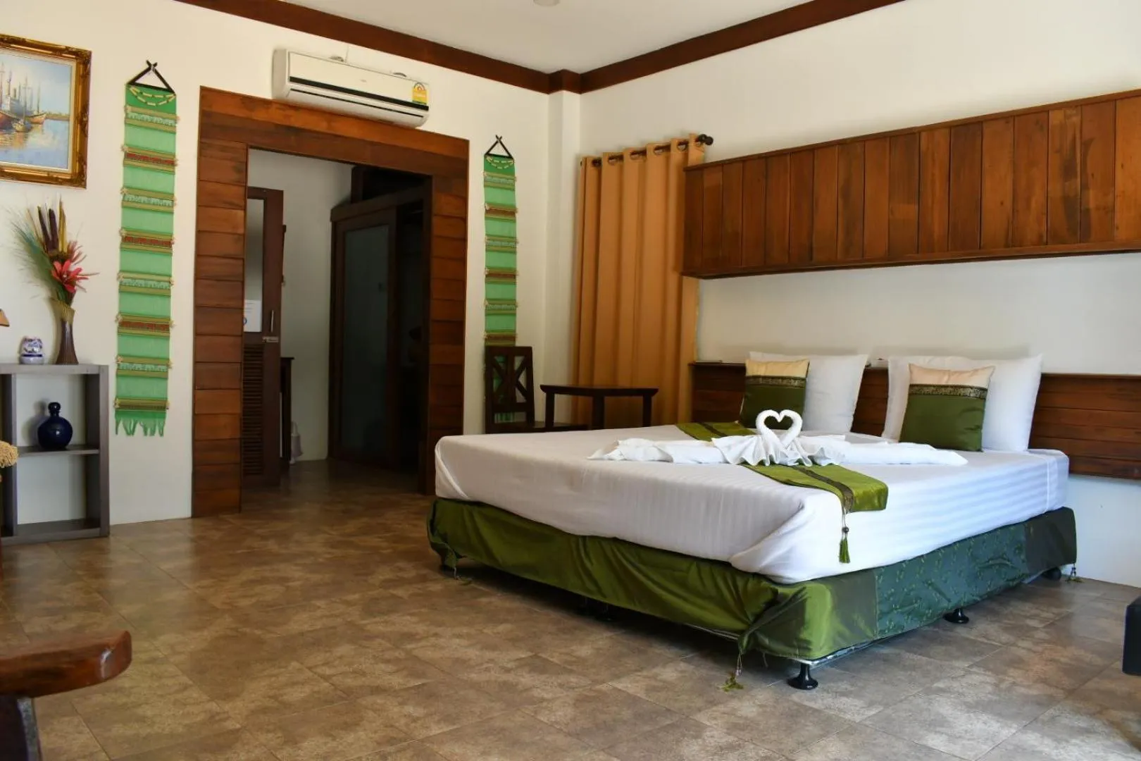 Bed in Rungnara pool villa