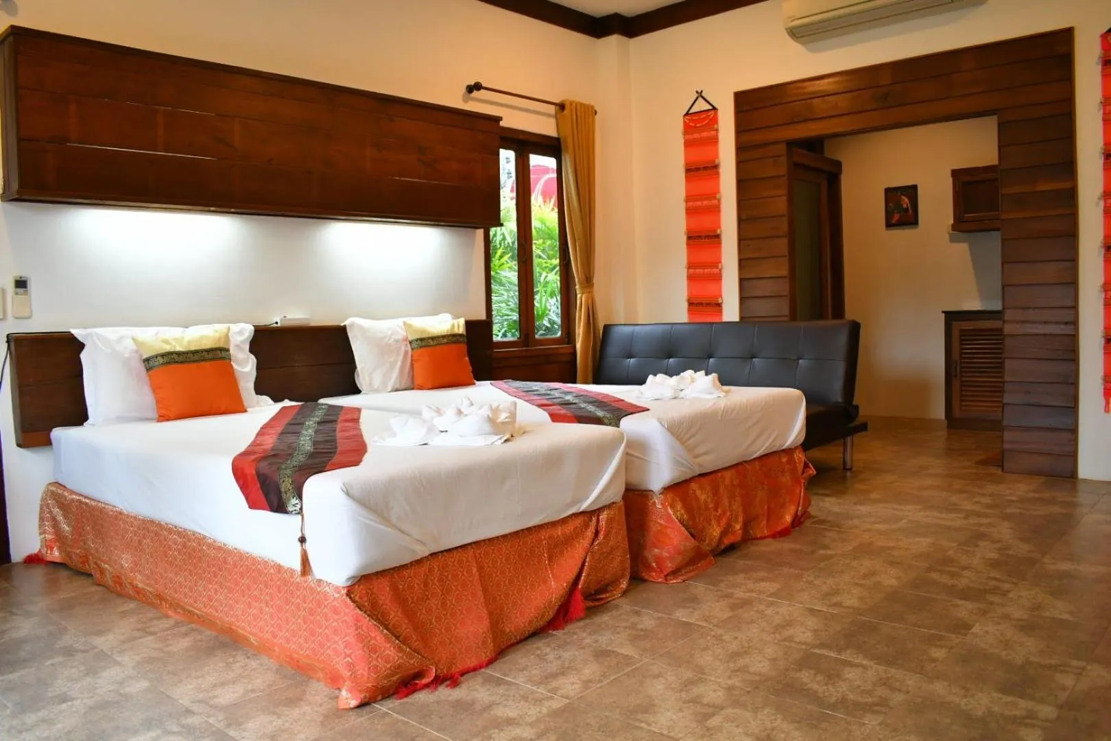 Bed in Rungnara pool villa