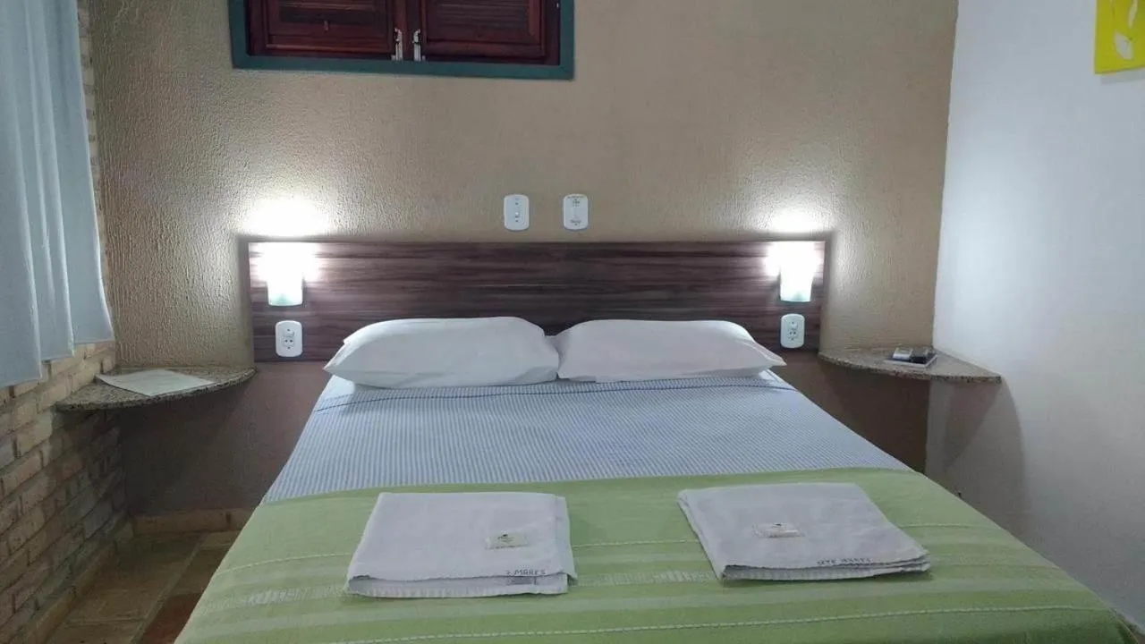 Bed in Pousada 7 Mares