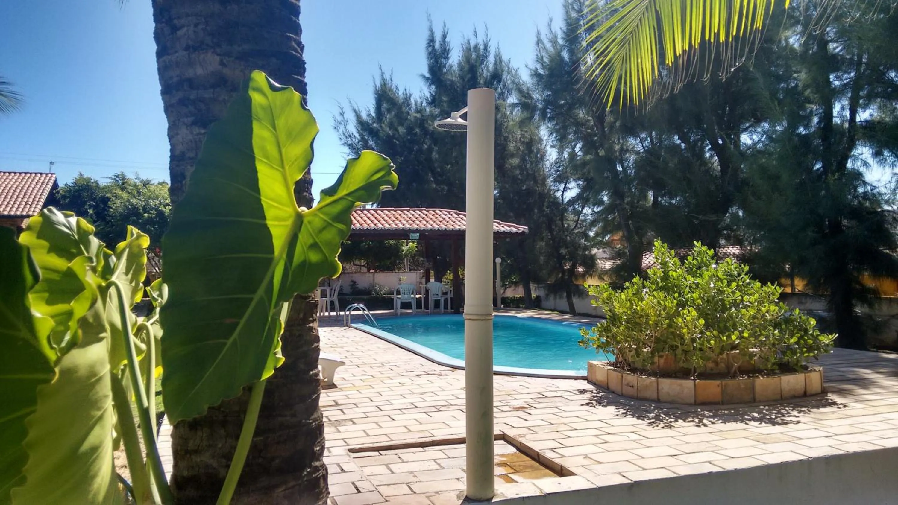 Pool view in Pousada 7 Mares