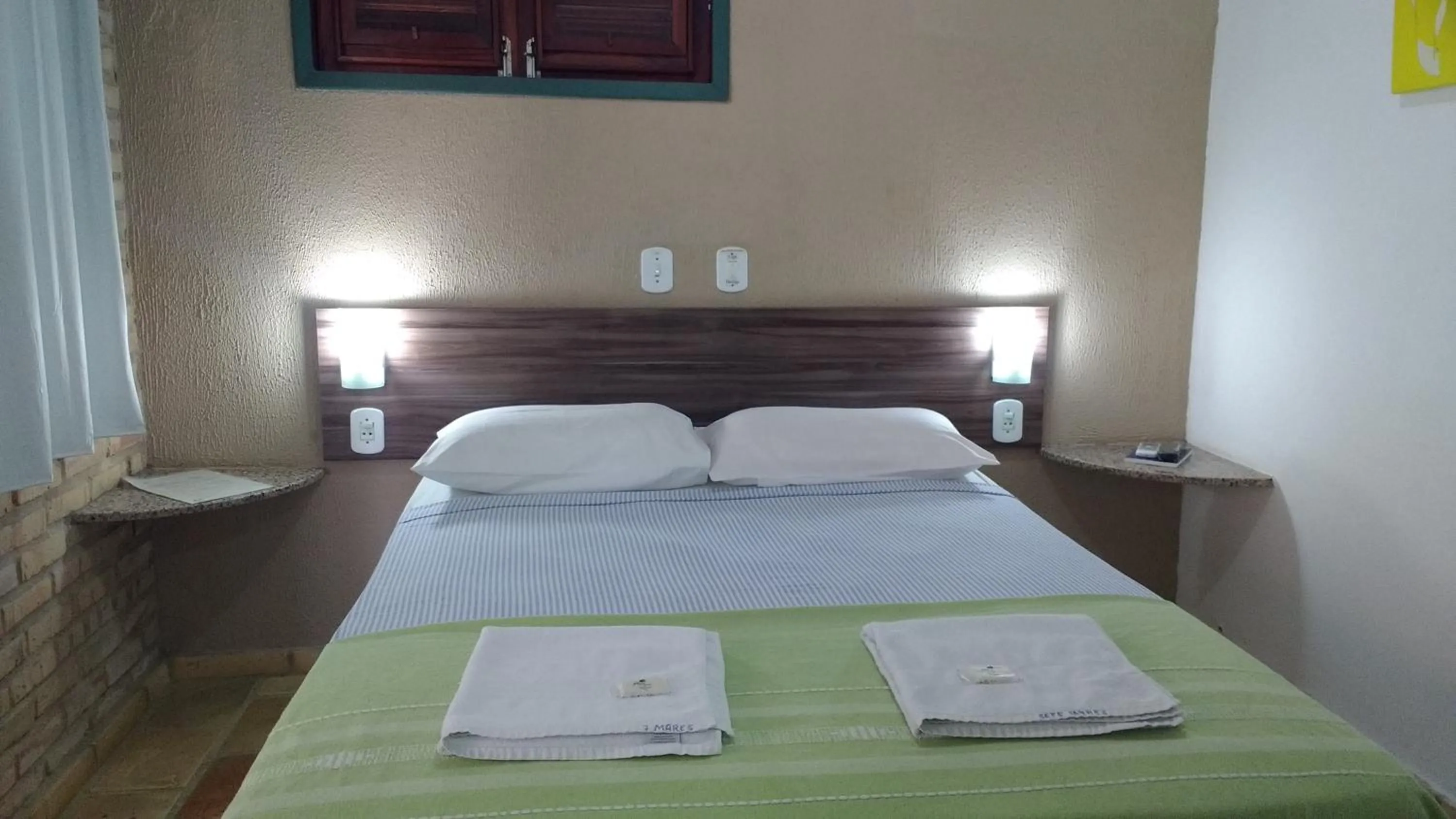 Bed in Pousada 7 Mares