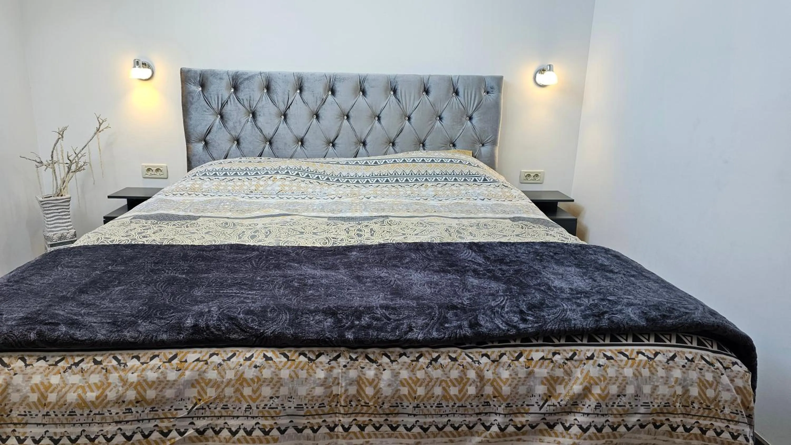 Bed in Adria Apartments and Rooms