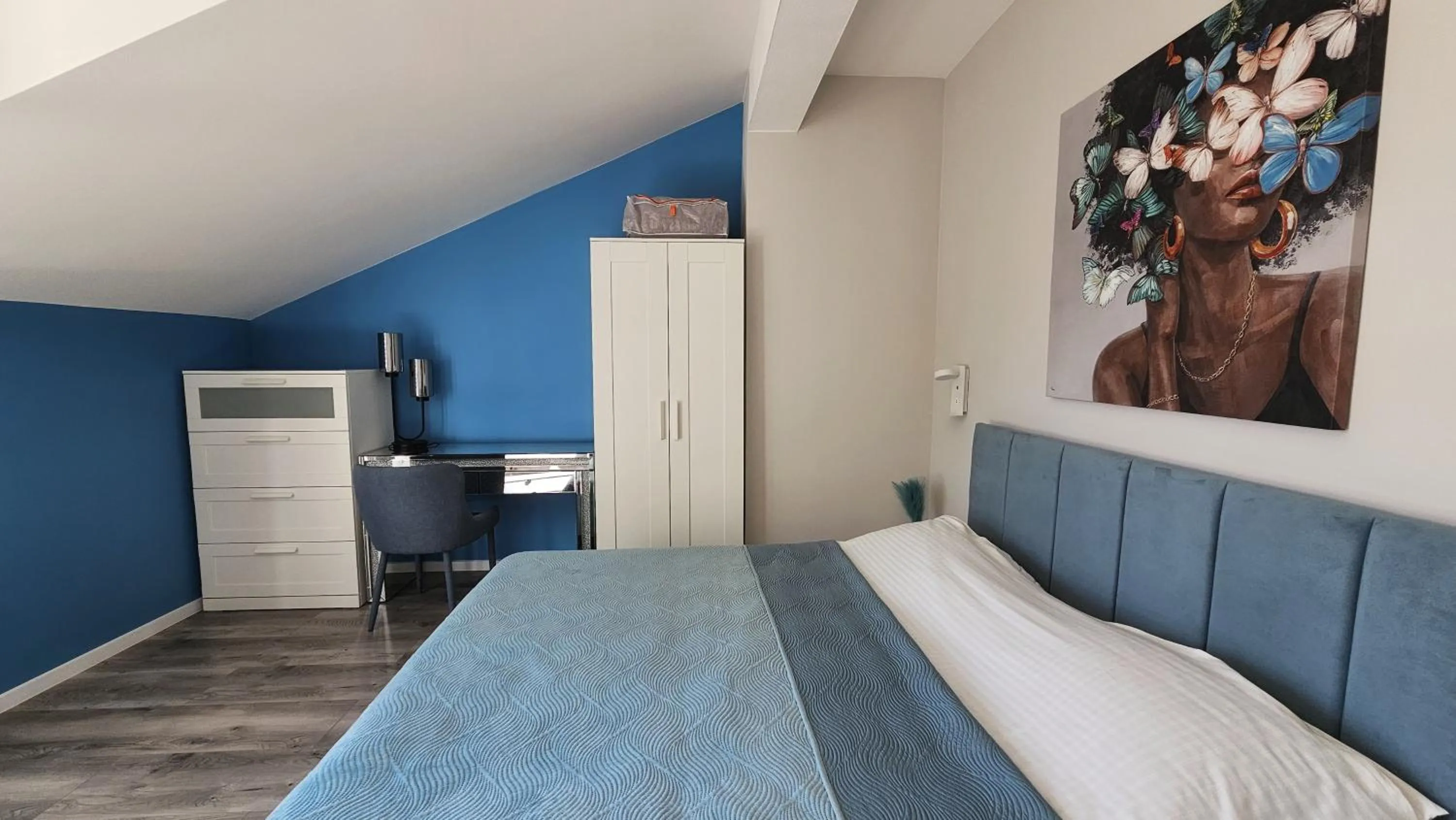 Bed in Adria Apartments and Rooms