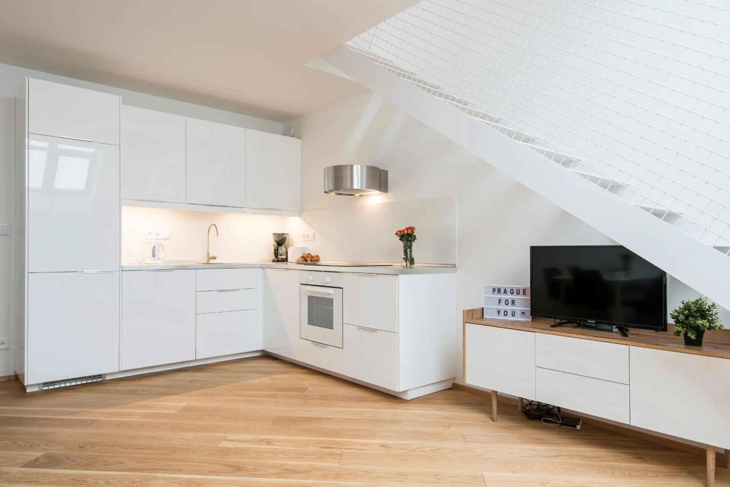 TV and multimedia in Rehorova apartments by Pragueforyou