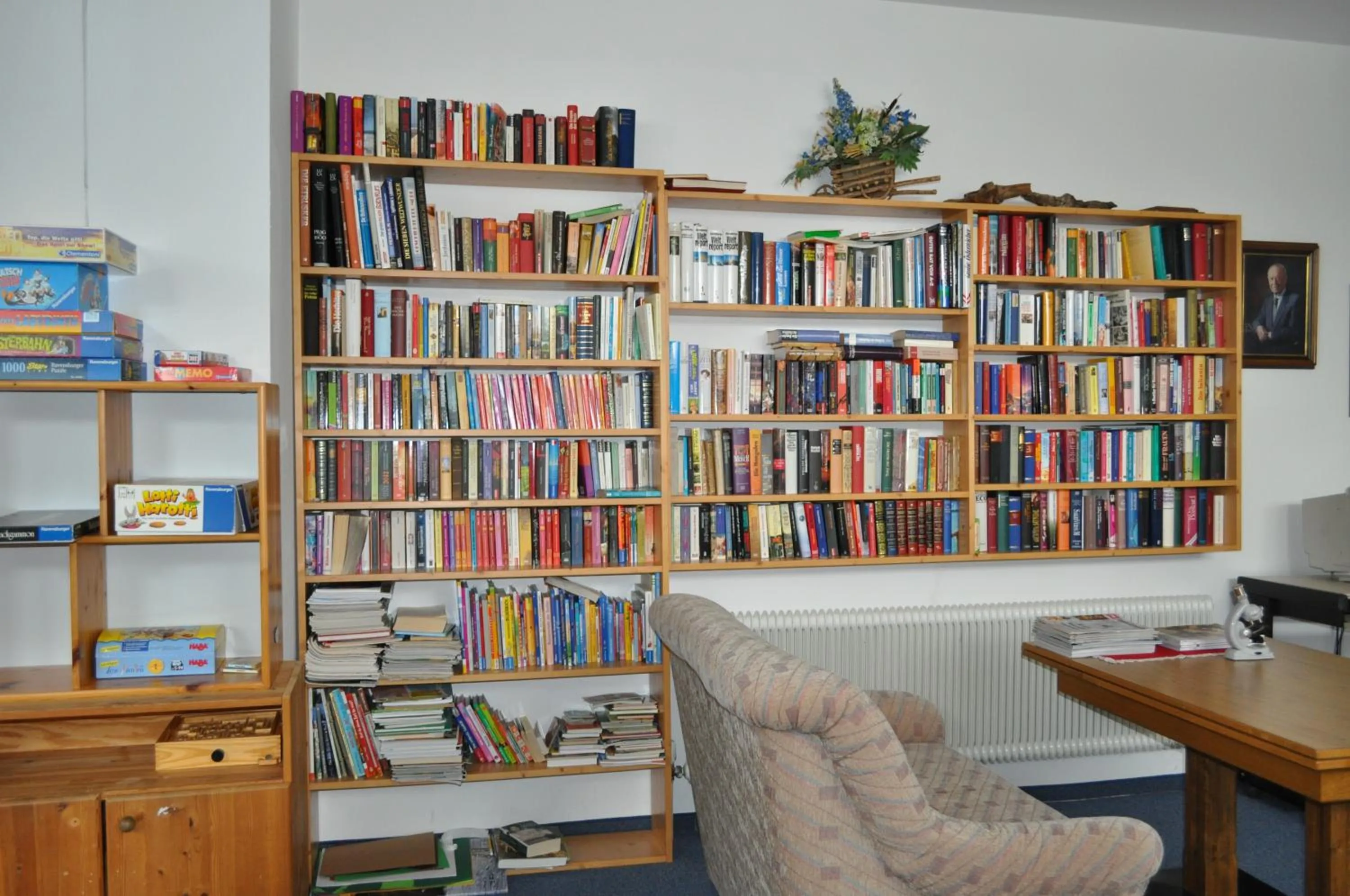 Library in Hotel Wagner