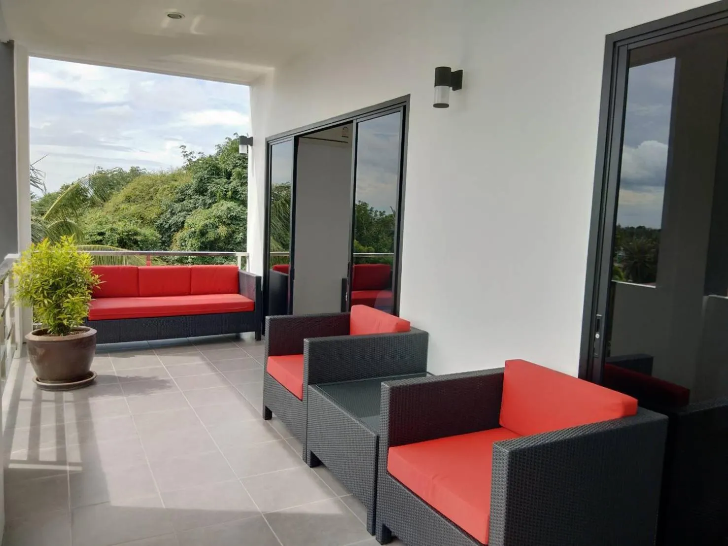 Balcony/Terrace in White Flower Lanta