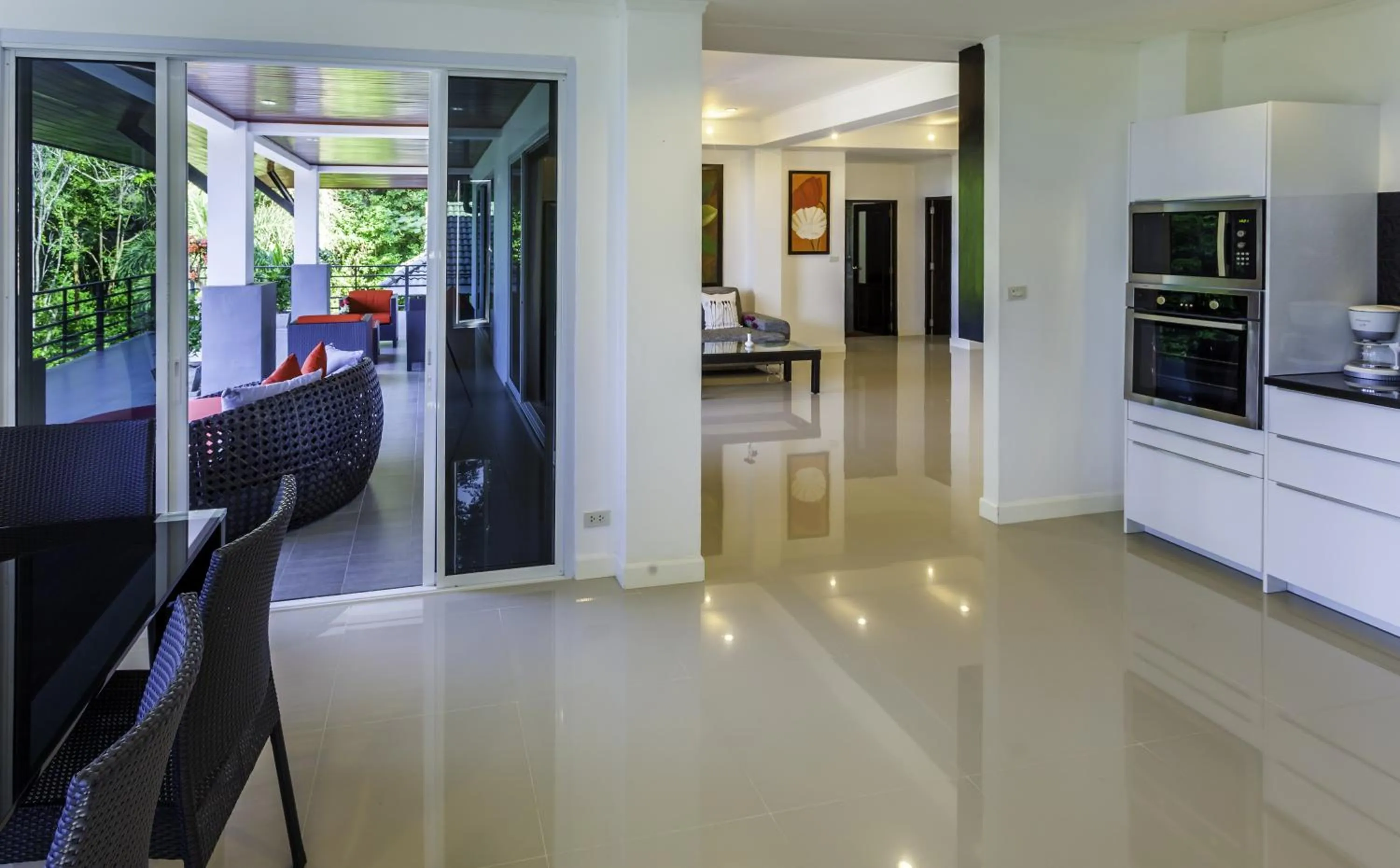 Balcony/Terrace in White Flower Lanta