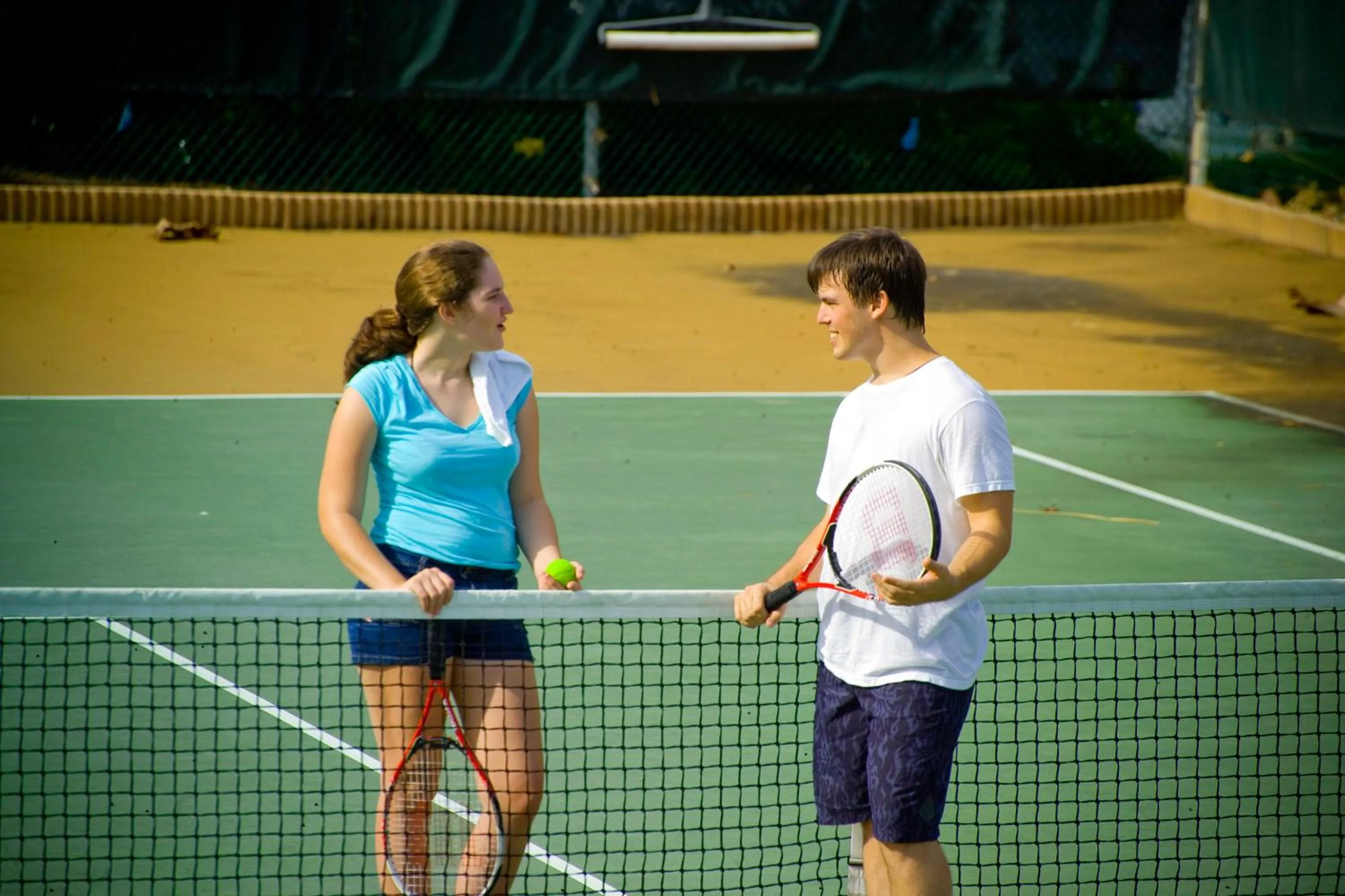 Tennis court in Sanibel Moorings Resort