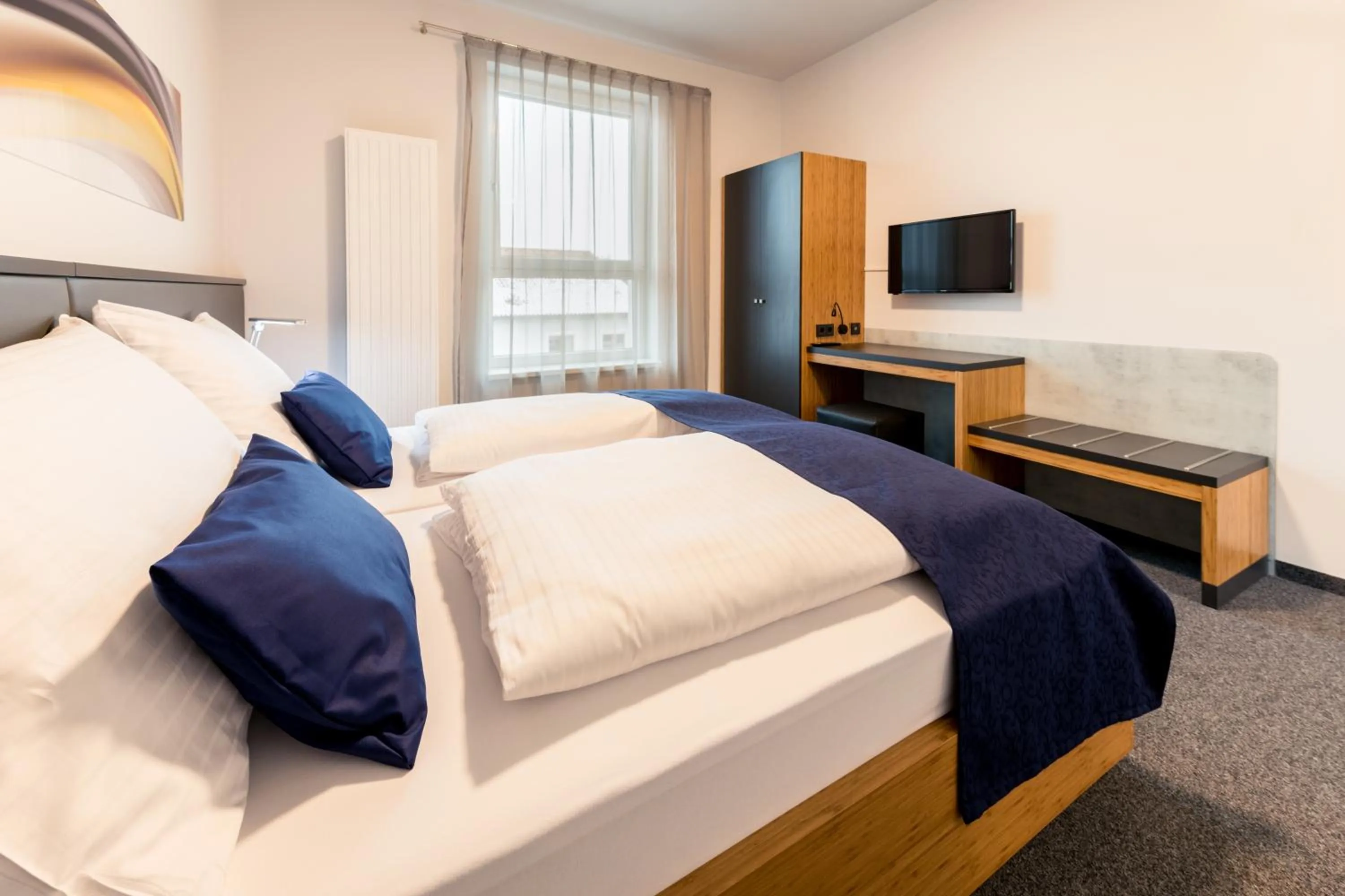 Bed in Motel Grieskirchen superior