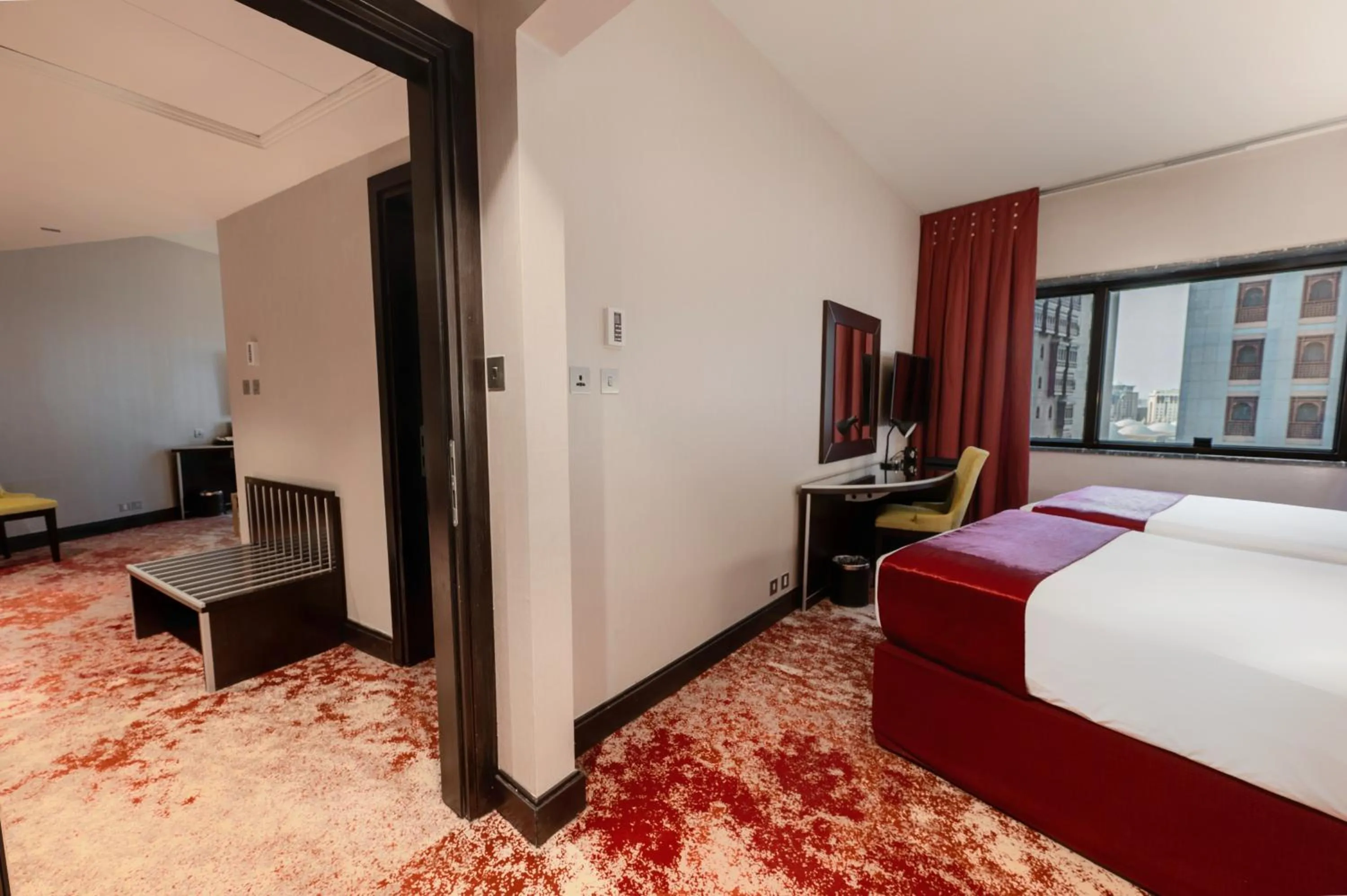 Bed in Maysan Al Harithia Hotel